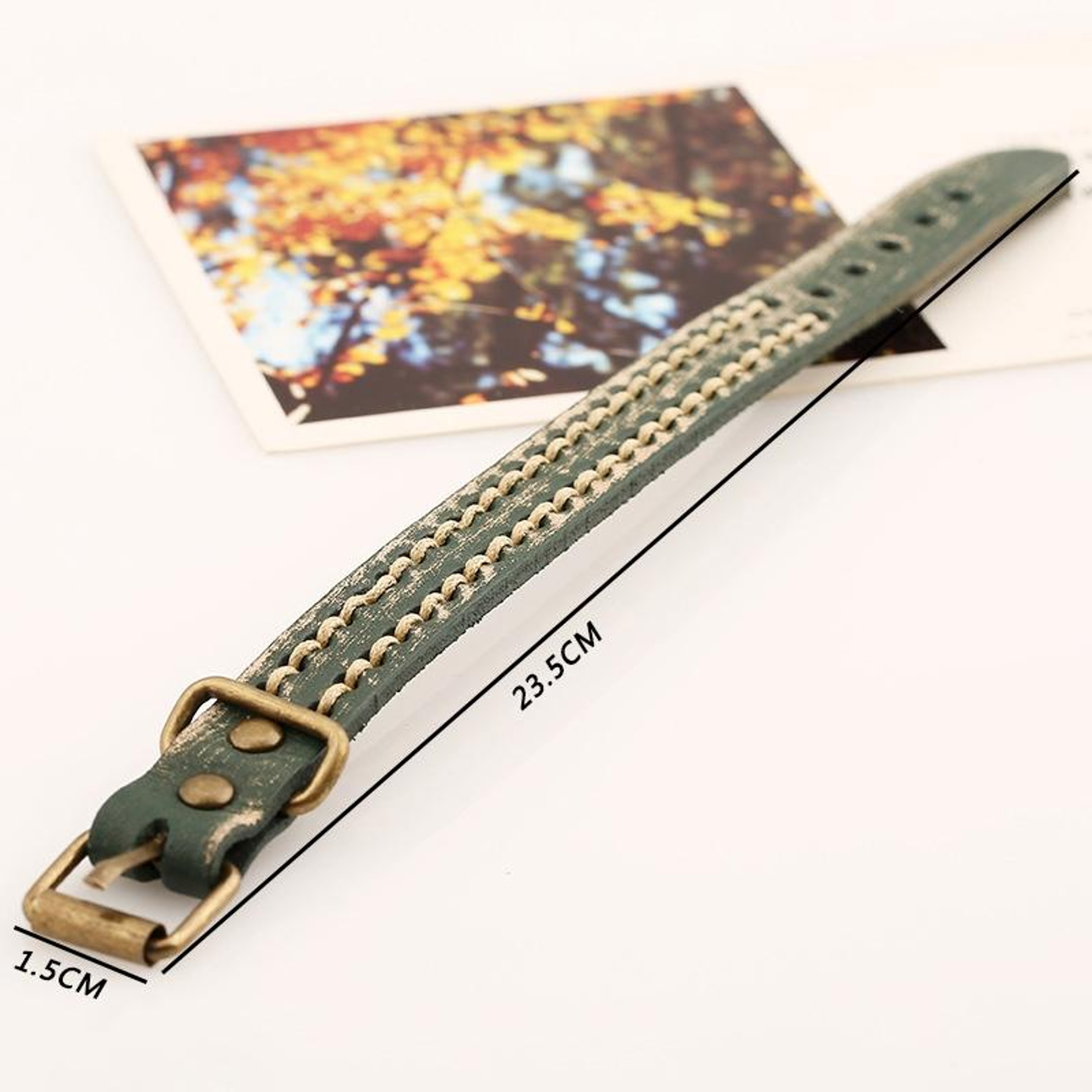 Vintage Braided Leather Bracelet Adjustable Personalized Bracelet For Men And Women 2