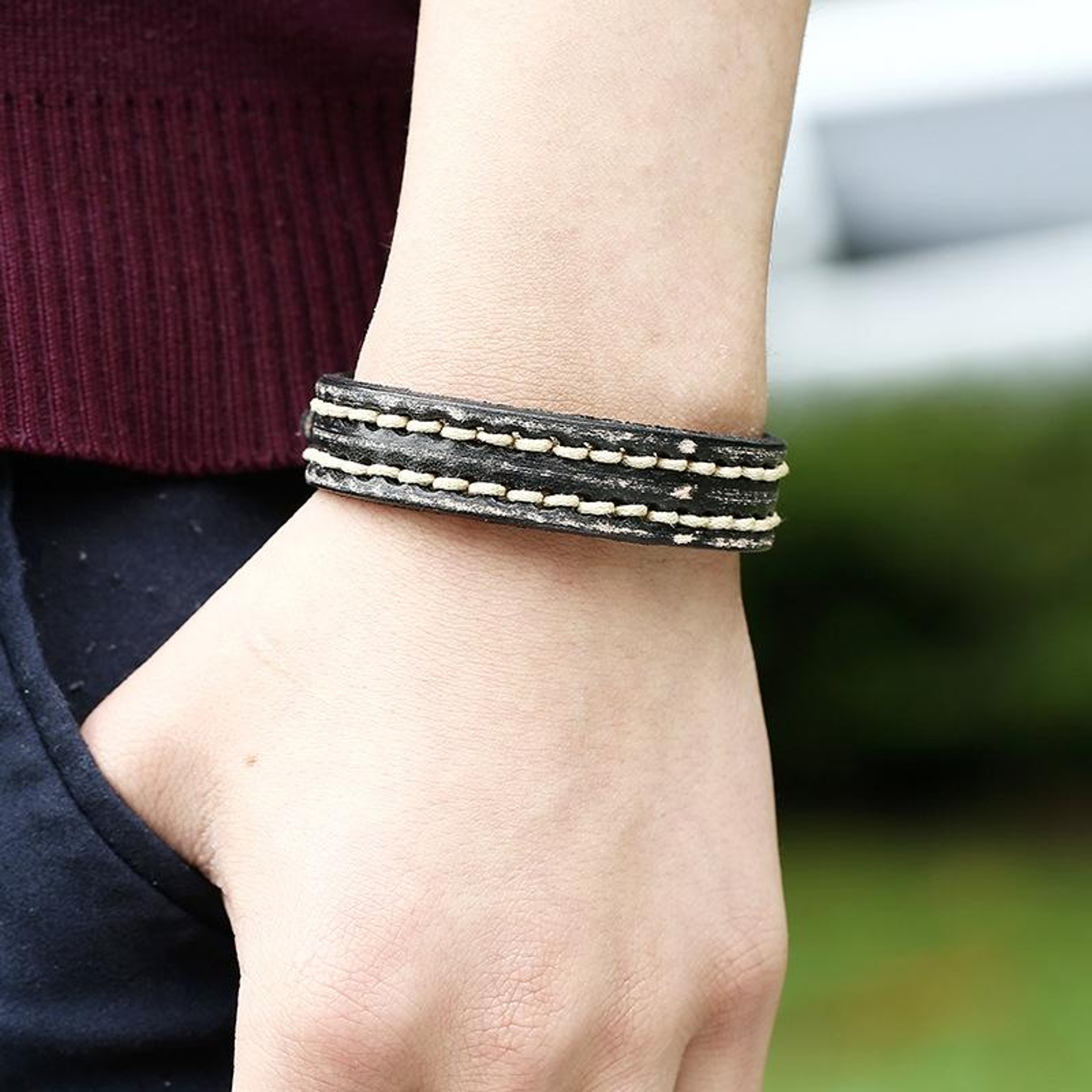 Vintage Braided Leather Bracelet Adjustable Personalized Bracelet For Men And Women 0
