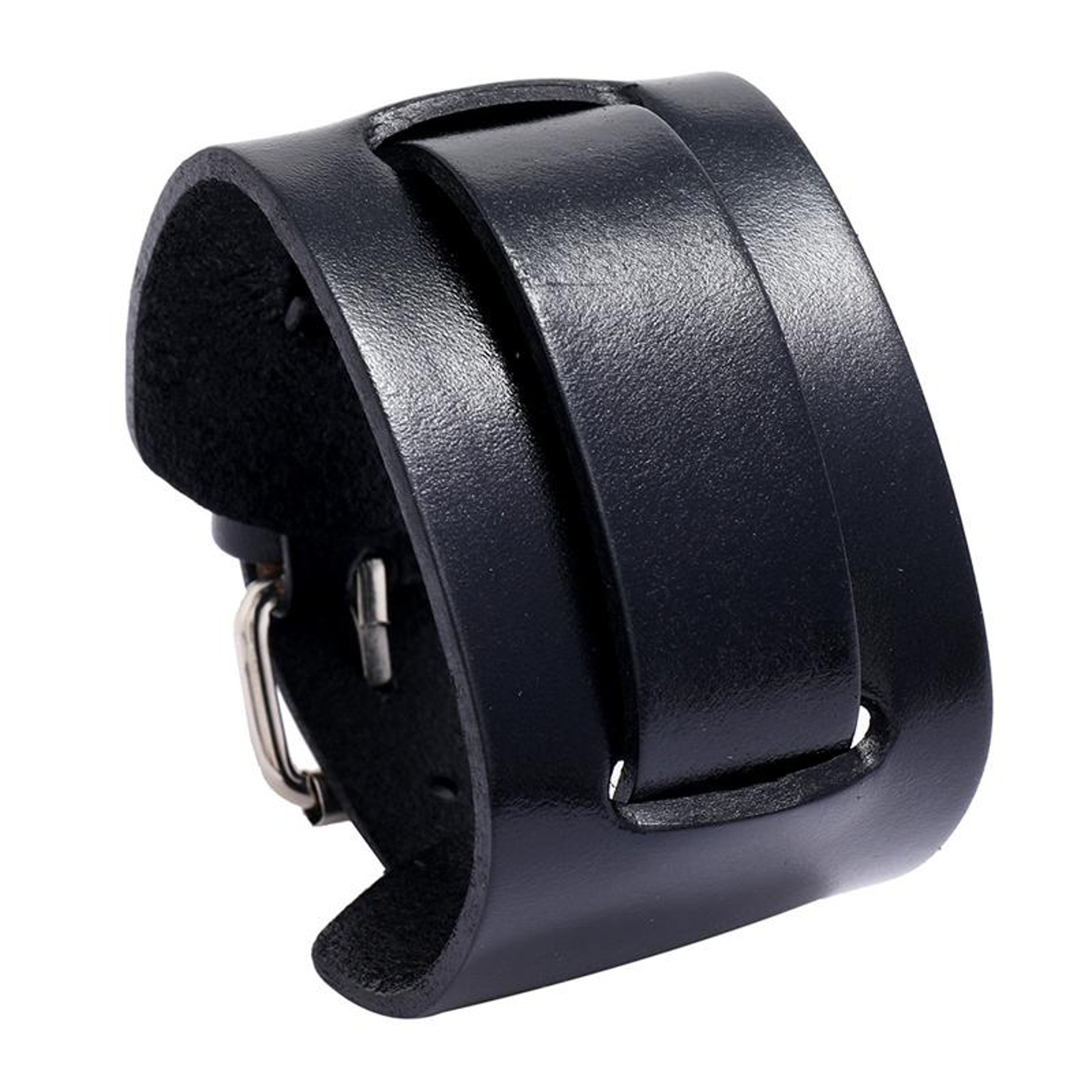 Vintage Leather Cuff Bracelet Adjustable Punk Leather Bracelet For Men And Women 4