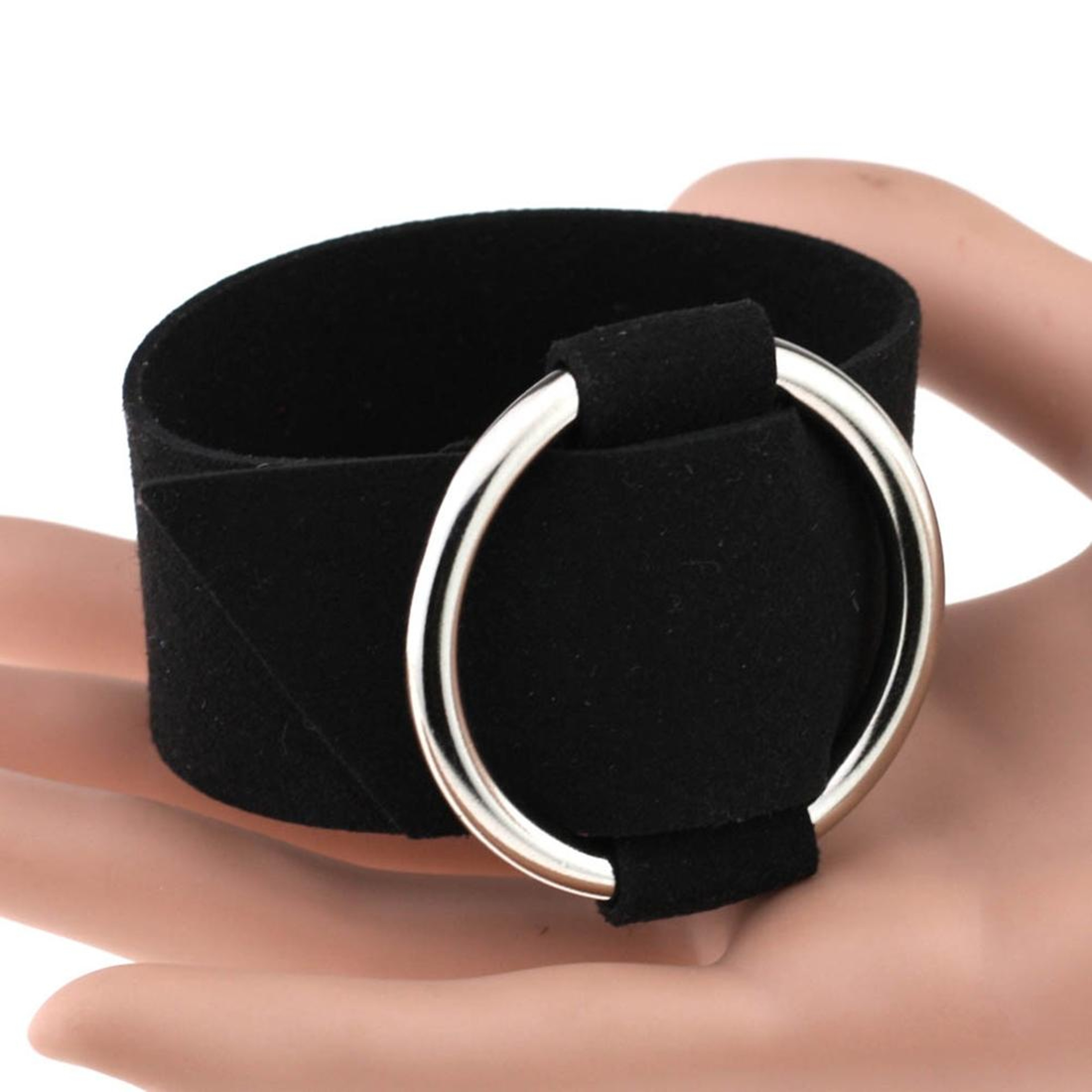 2PCS Velvet Bracelet Set with Metal Charm Wristband for Women Fashion Jewelry Random Color Delivery – view 2
