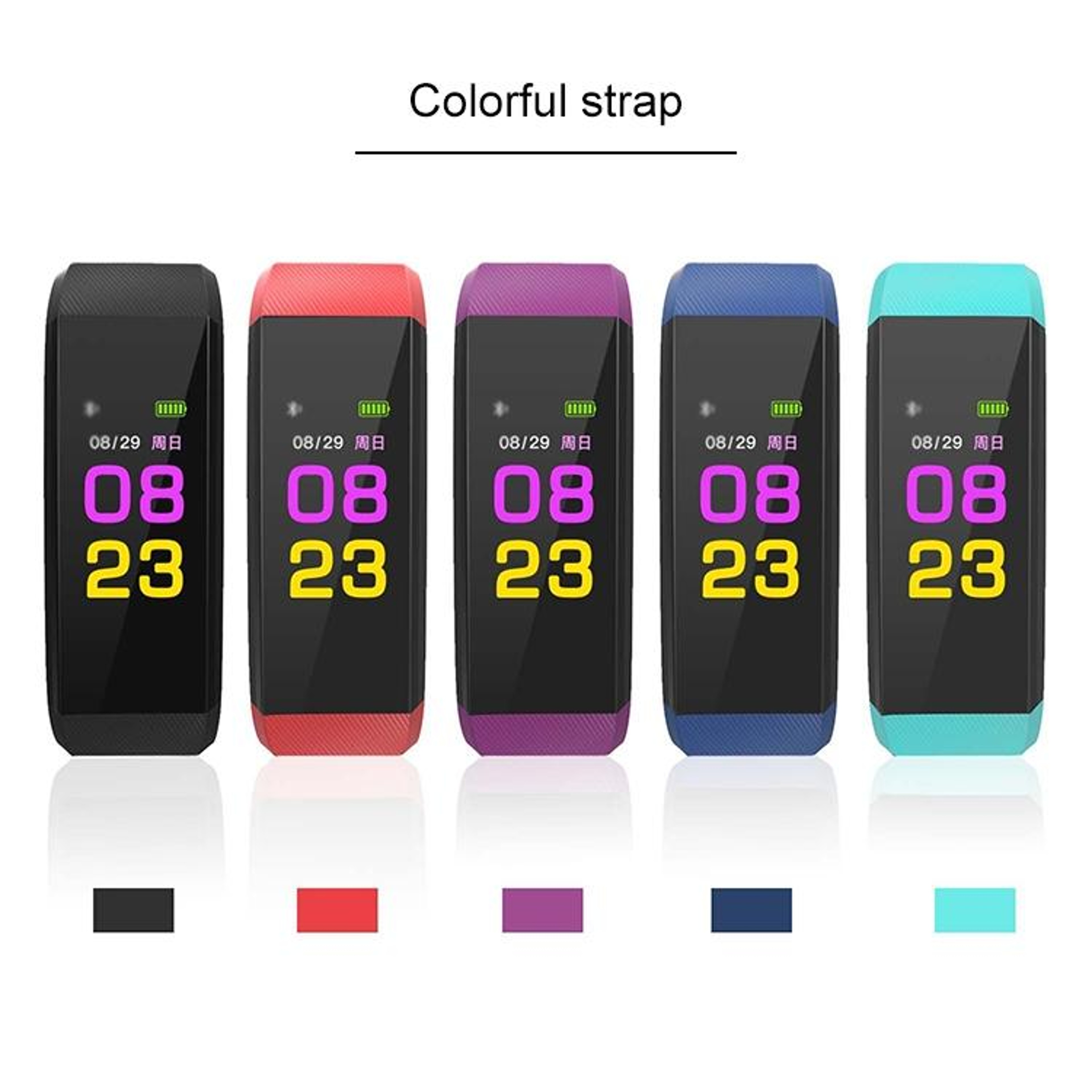 115Plus Smart Fitness Tracker With OLED Display Heart Rate Monitor Sleep Tracker Bluetooth Bracelet 8