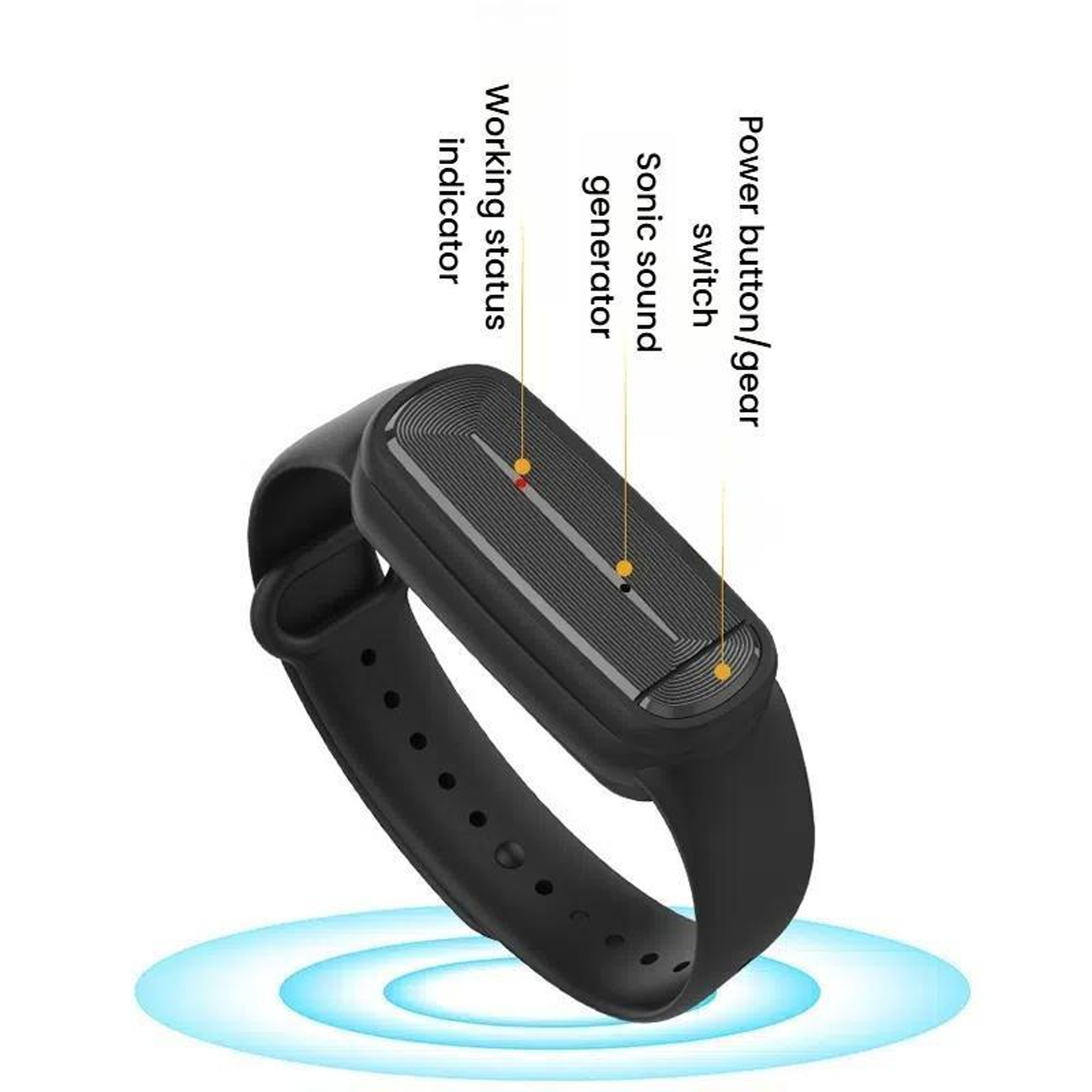 M90 Ultrasonic Mosquito Repellent Bracelet Rechargeable Electronic Wristband For Outdoor Protection 5