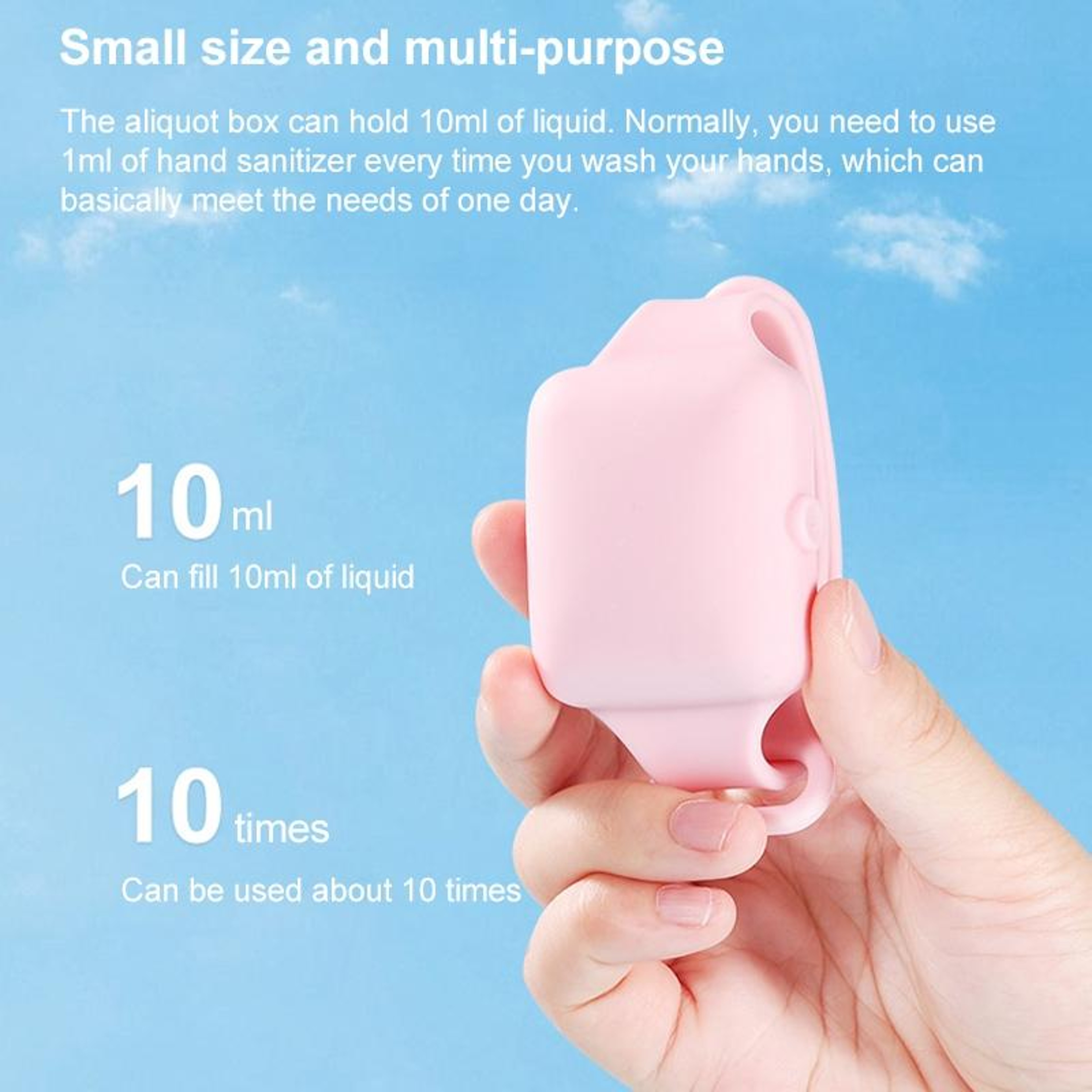 Portable Silicone Travel Bottle 10ml Refillable Wristband Dispenser For Hand Sanitizer Soap  Lotion