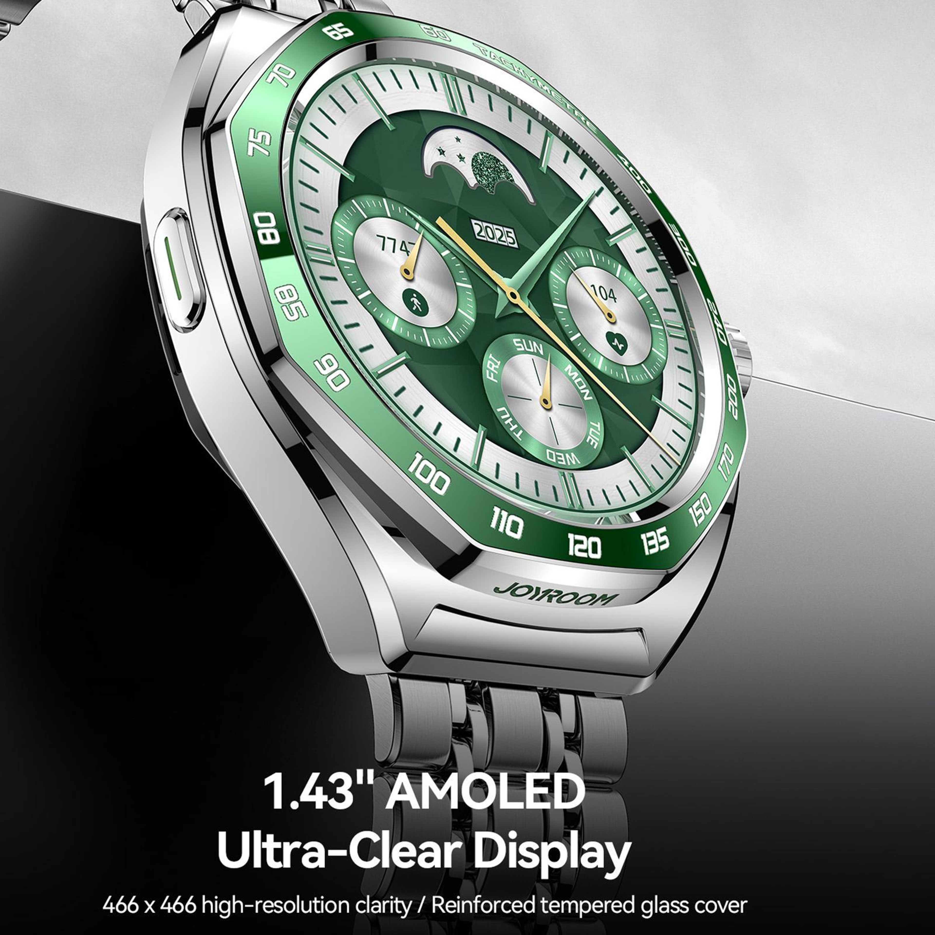 JOYROOM JRFV2 Pro Smart Watch With Bluetooth Calling And Health Monitor 5ATM AMOLED Display 4