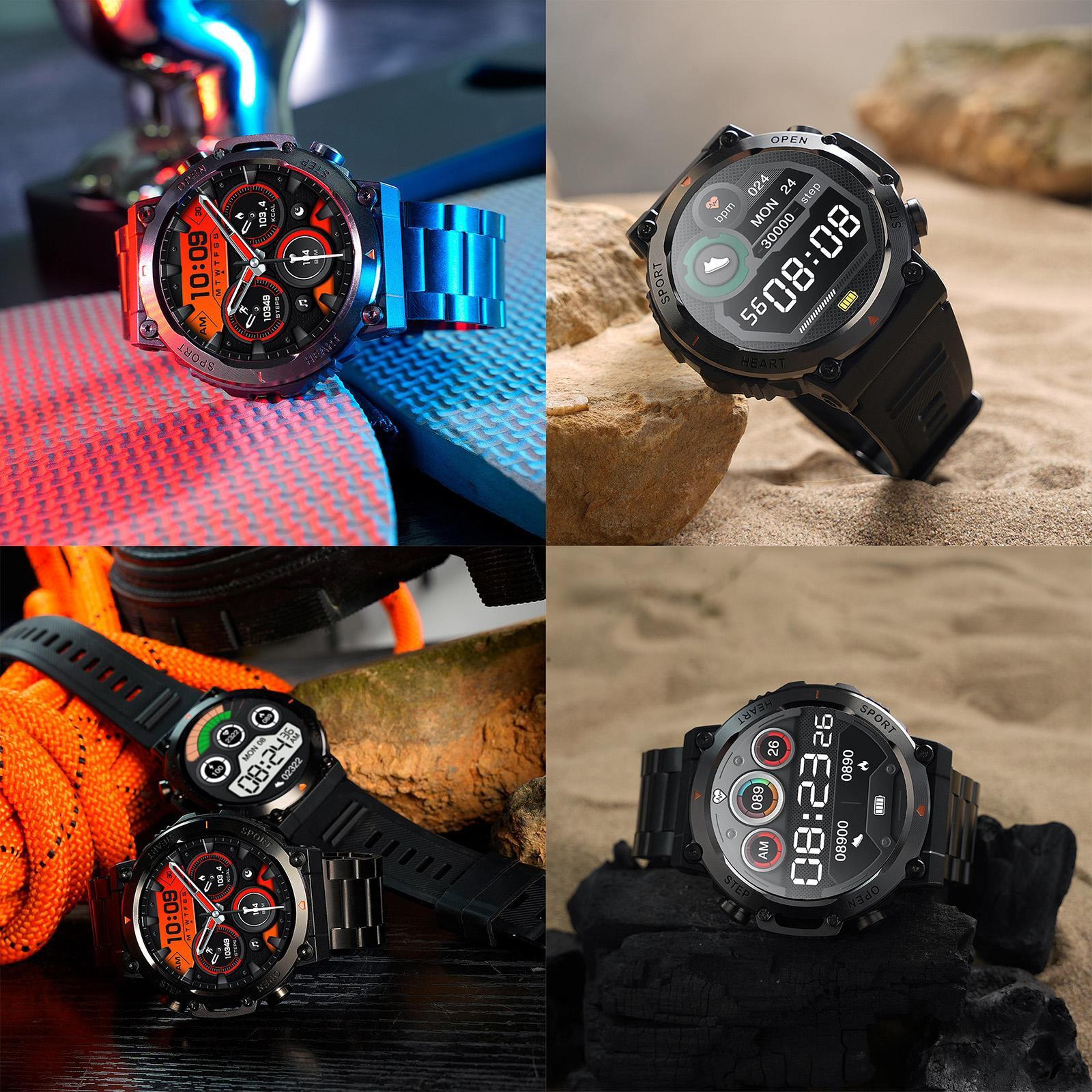 AK61 Bluetooth Smart Watch With BT Calling Fitness Tracker And Health Monitoring Watch 12
