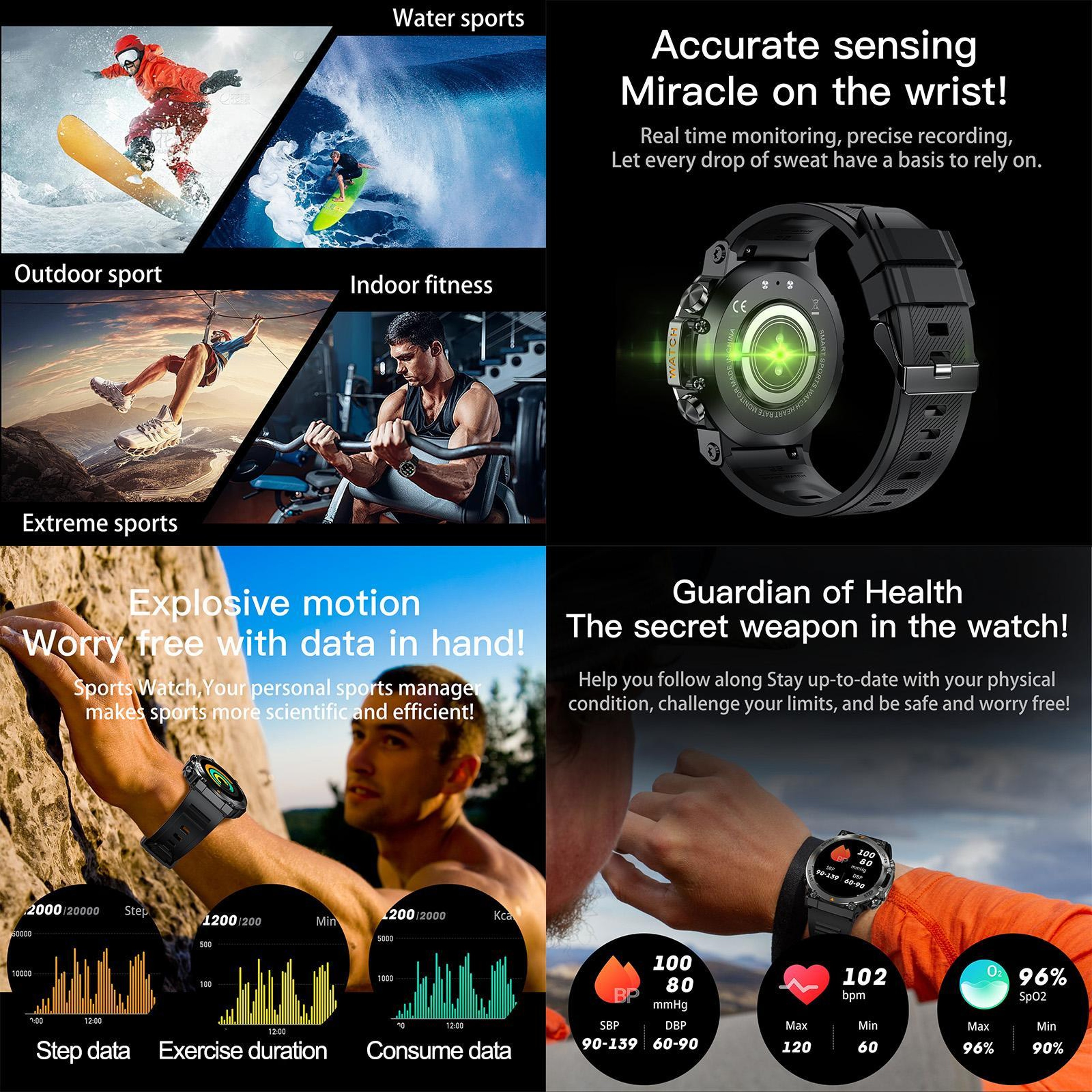 AK61 Bluetooth Smart Watch With BT Calling Fitness Tracker And Health Monitoring Watch 8