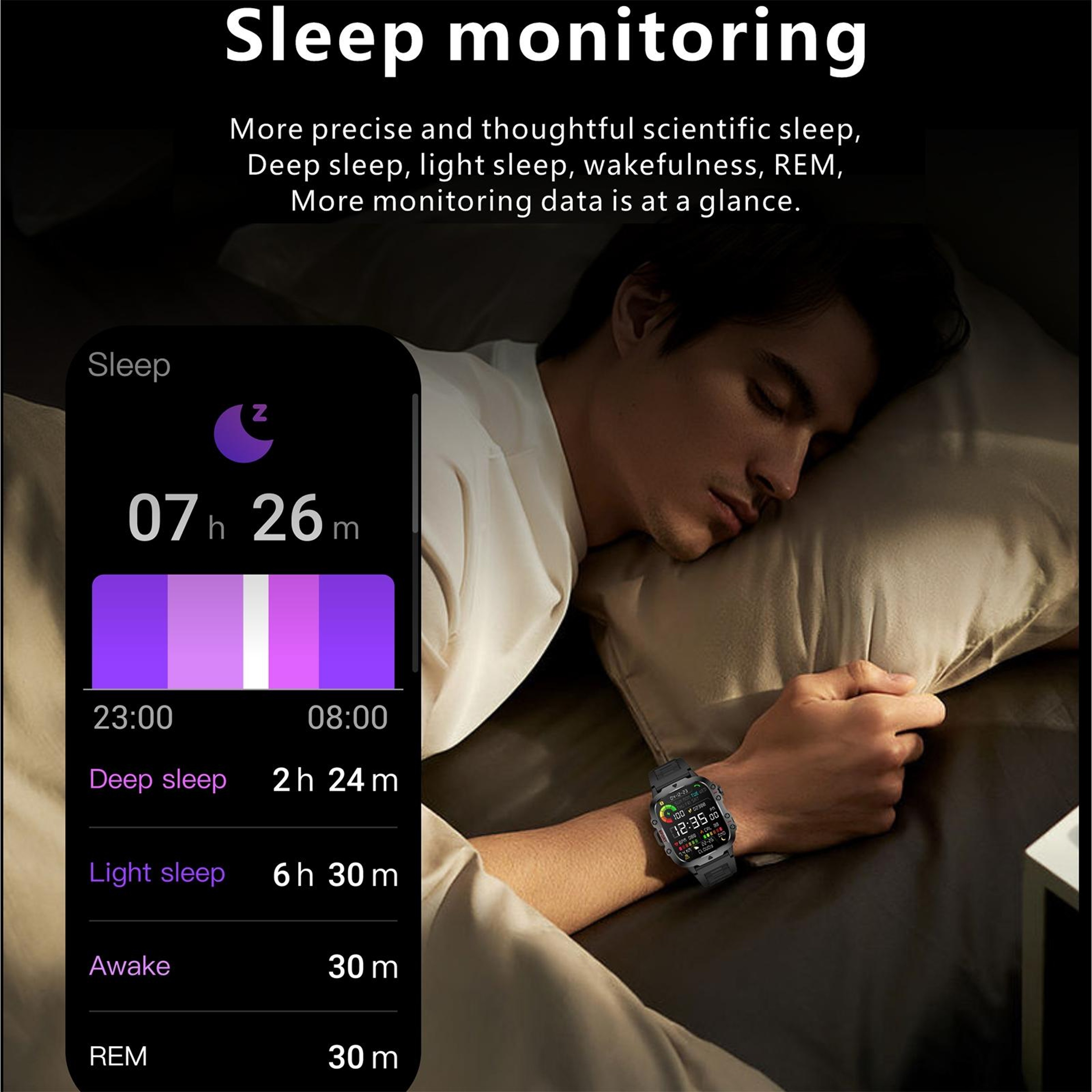 QX11 Bluetooth Calling Smart Watch with 1.96 Inch HD Display Fitness Tracker and Health Monitor – view 6