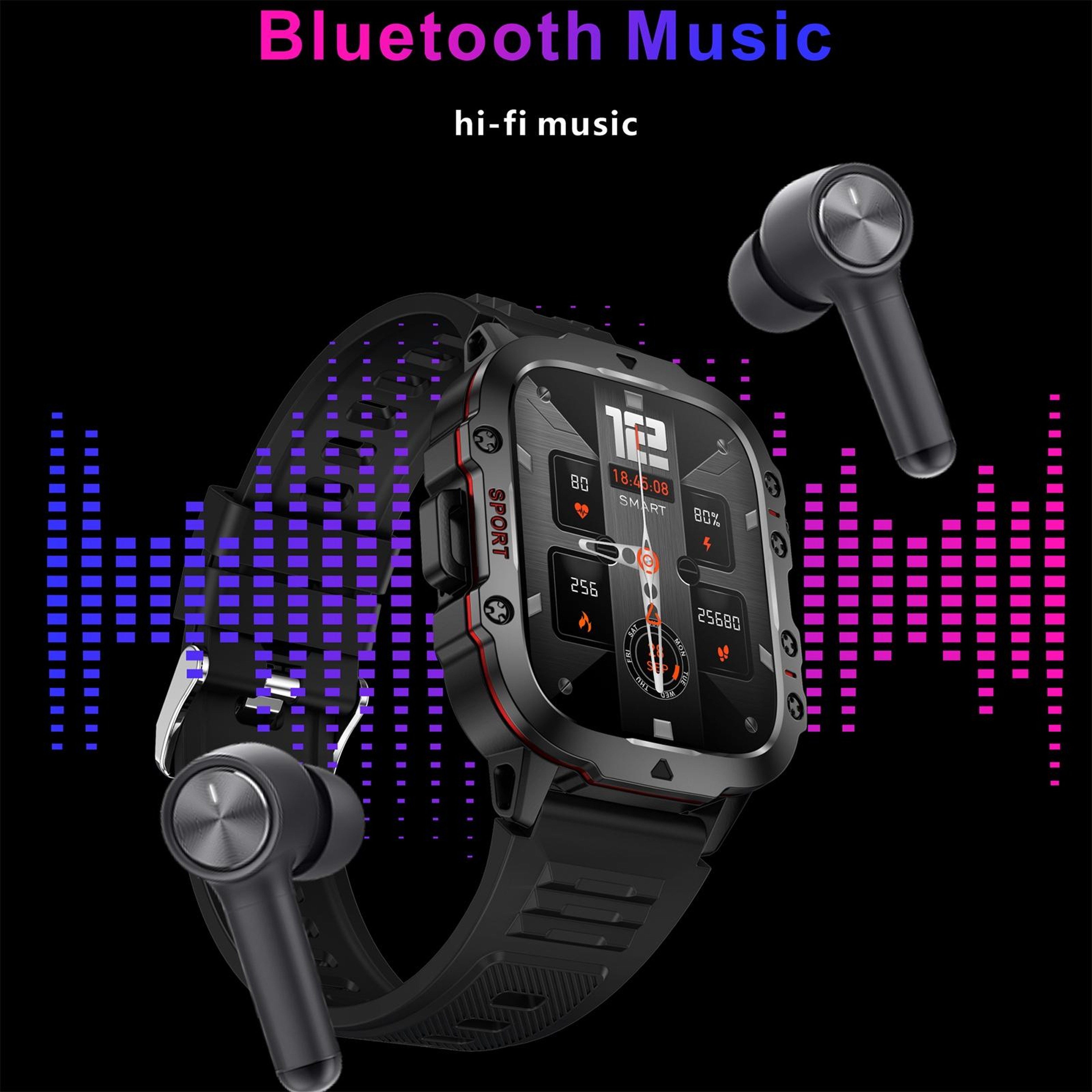 QX11 Bluetooth Calling Smart Watch with 1.96 Inch HD Display Fitness Tracker and Health Monitor – view 14