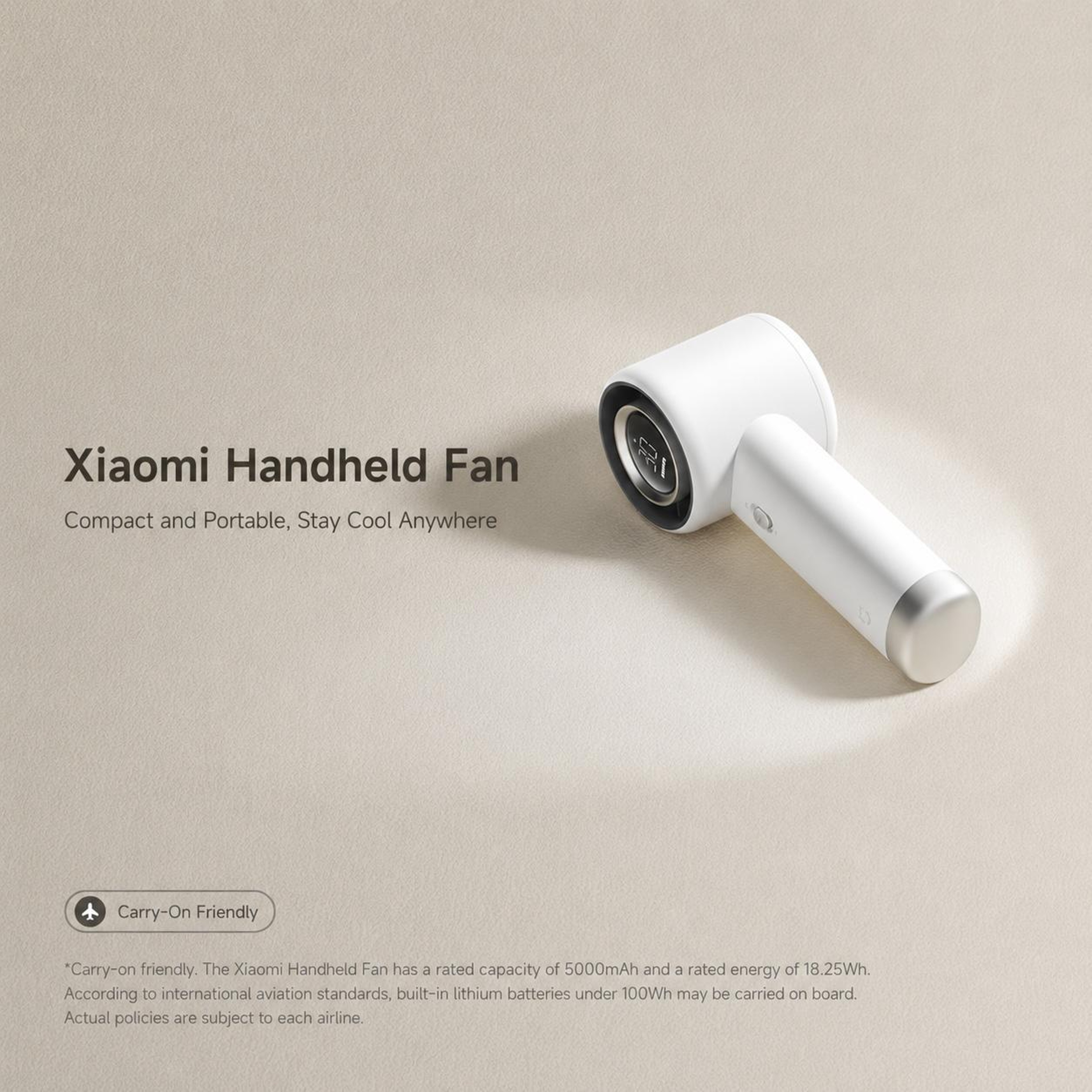 Portable Handheld Fan 100 Speed Rechargeable USB C Mini Personal Fan – view 2