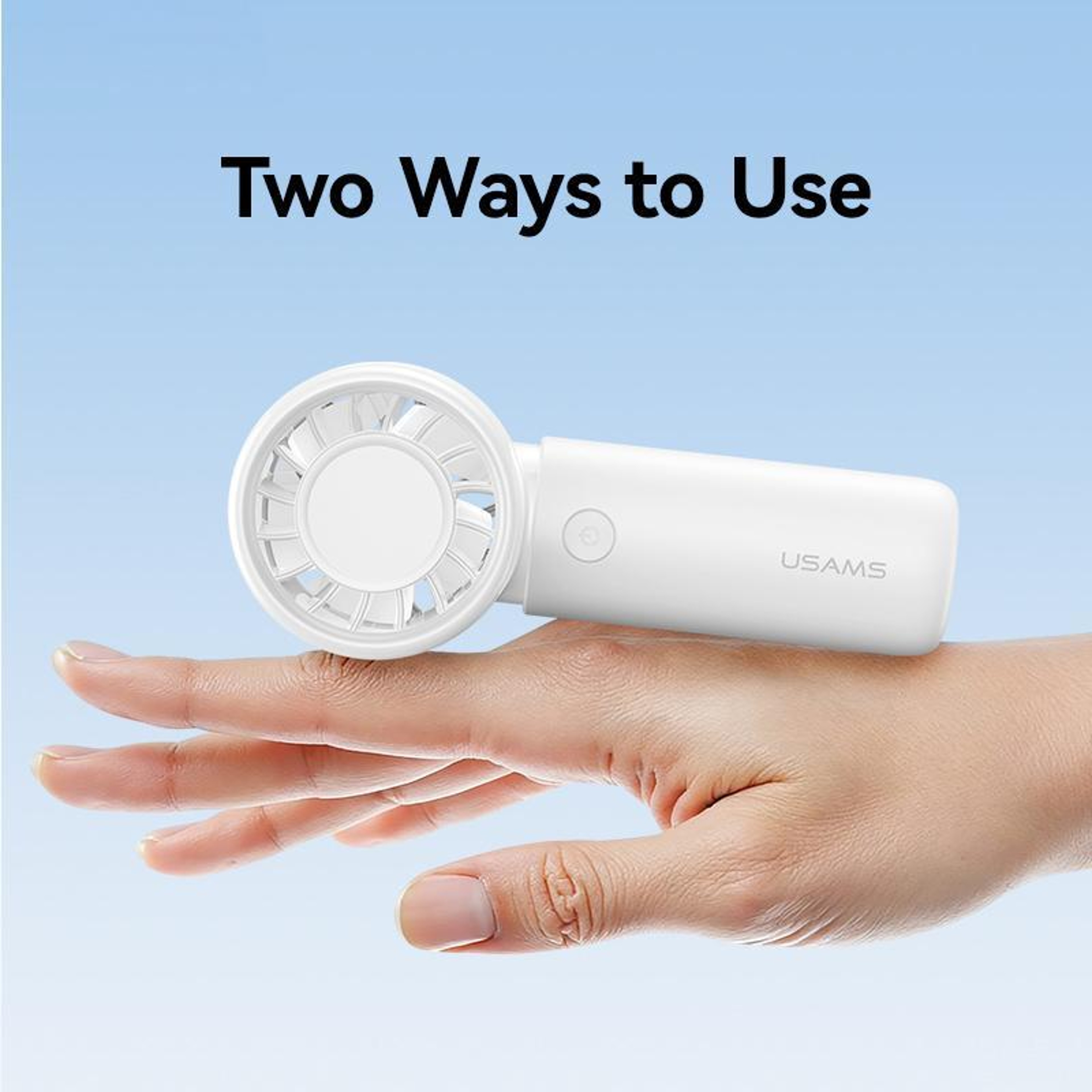 Ice Cool Mini Handheld Fan USB Portable Rechargeable Fan 3 Speed Personal Cooling Fan 2