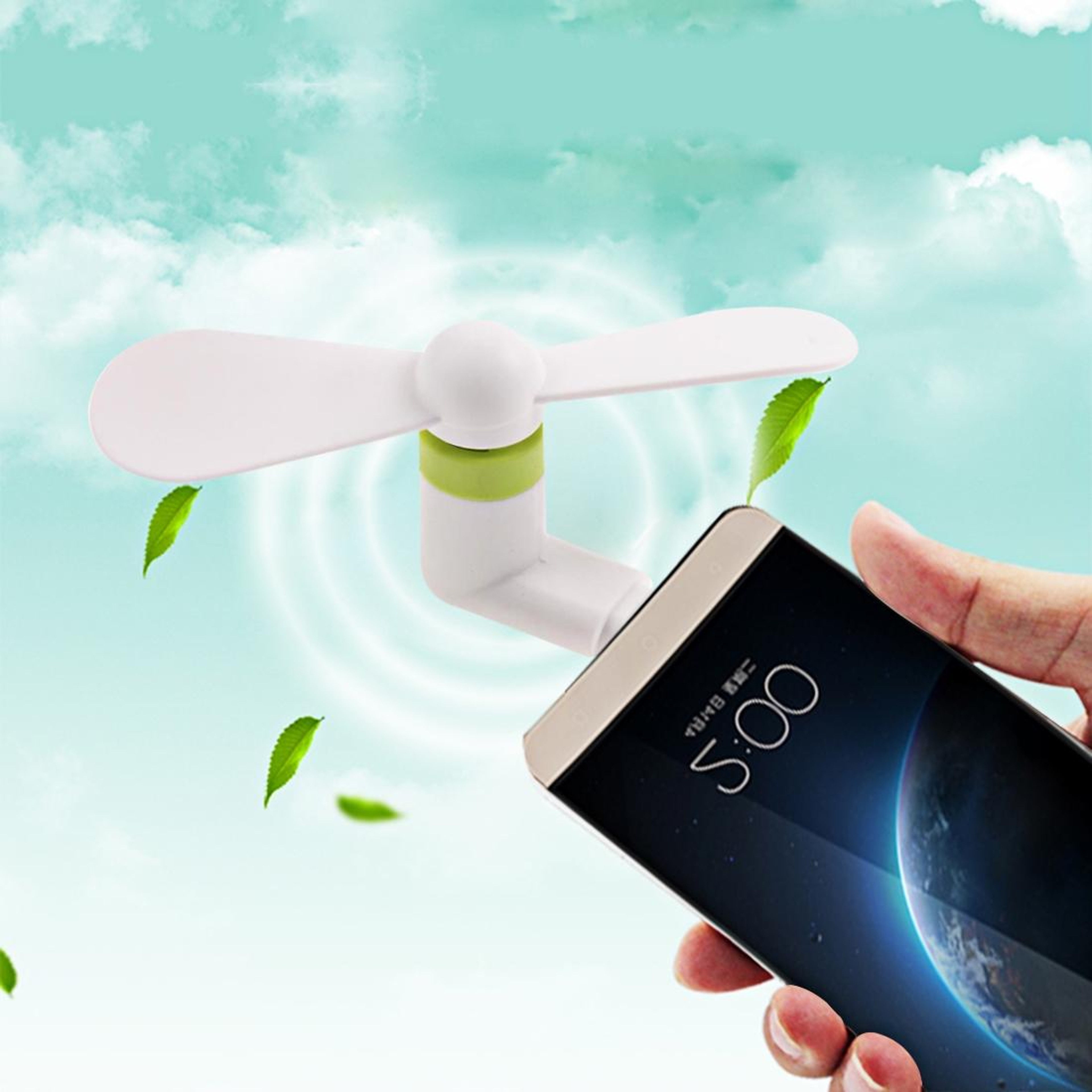 Type C Mini USB Fan Portable Phone Cooling Fan For USB C Smartphones 0