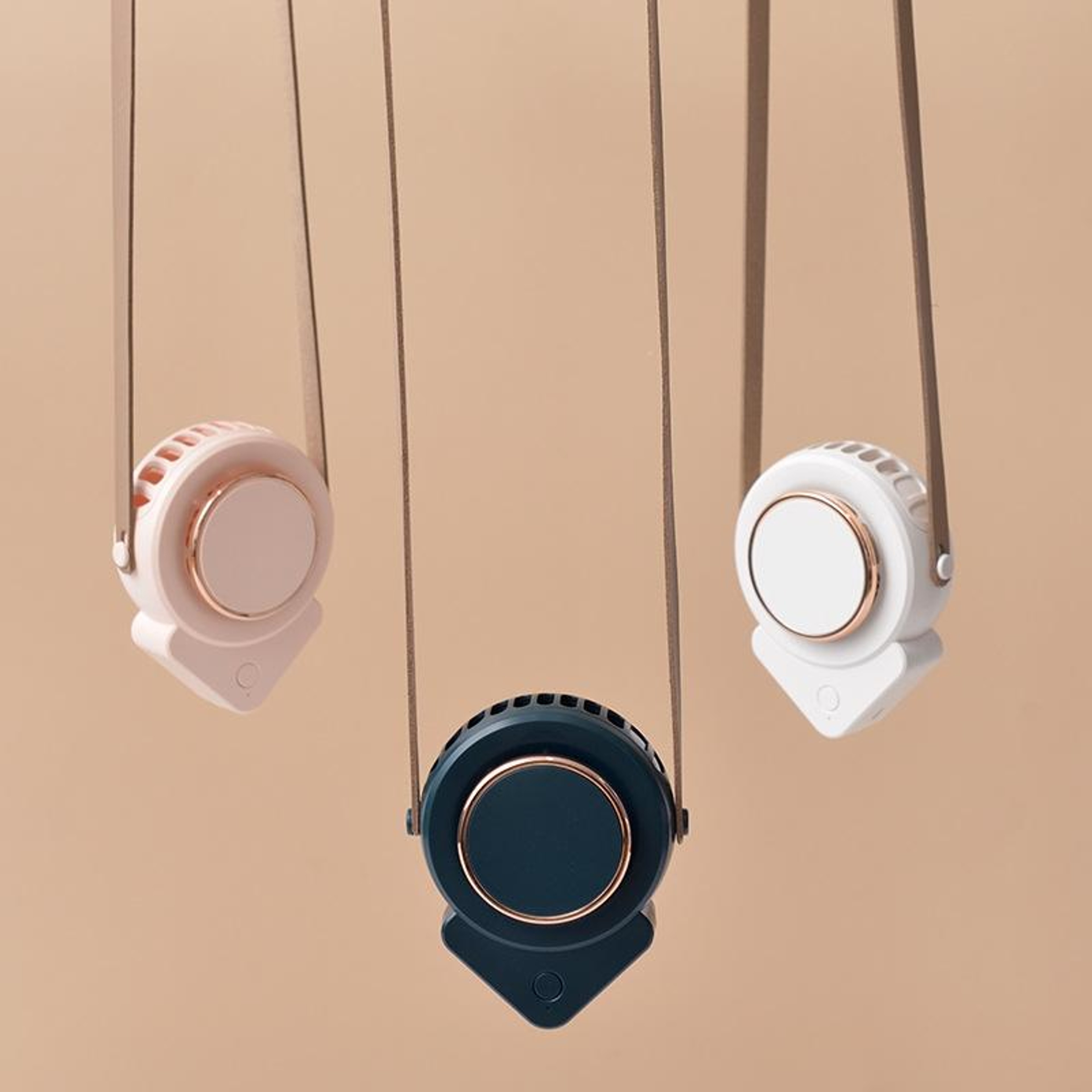 H3 Mini USB Neck Fan Portable Bladeless Neck Fan With 3Speed Cooling Rechargeable Wearable Fan 1