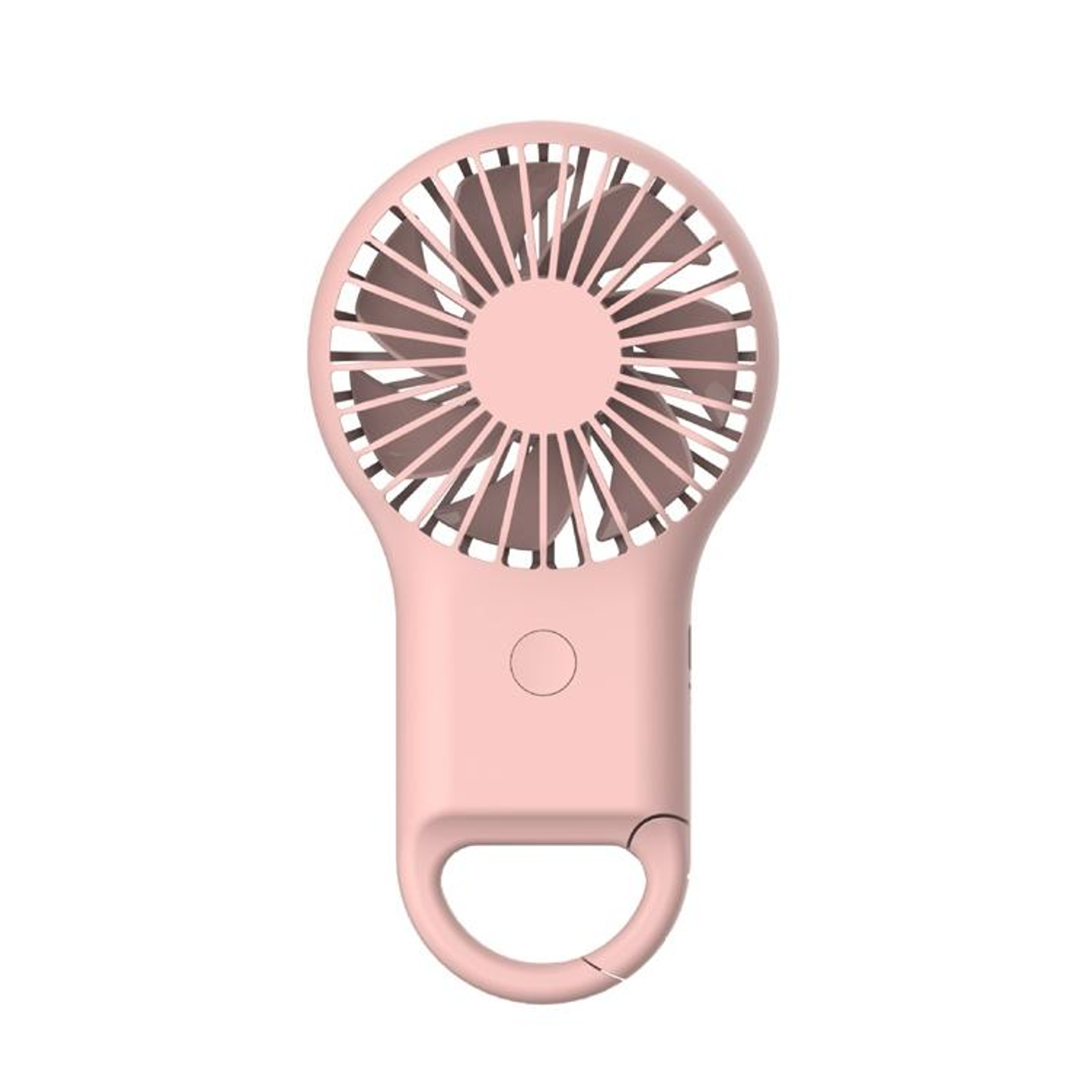 Handheld Pocket Mini Small Fan Portable Charging Outdoor USB Fan With 7 Color LightPink 6