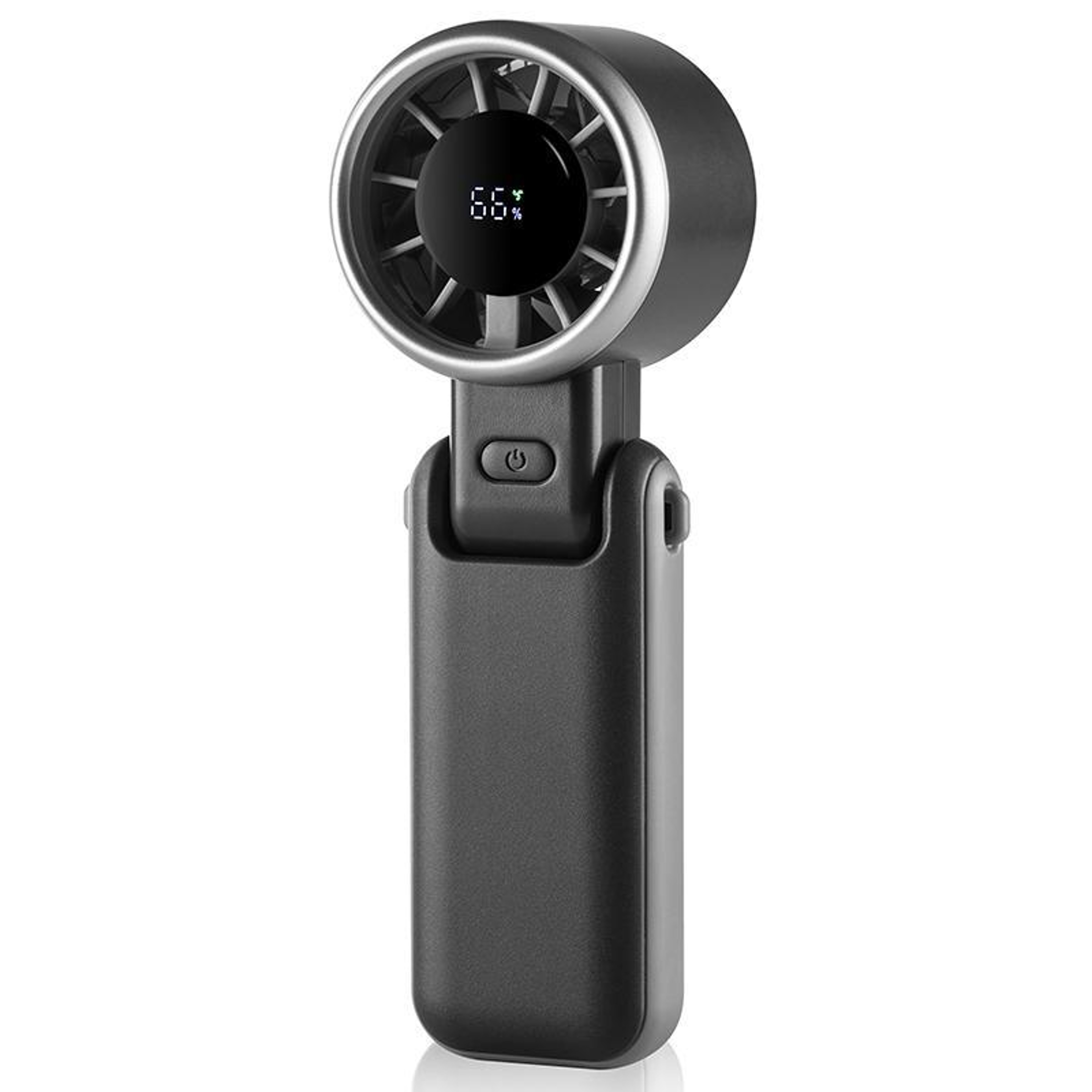 High Speed Foldable Handheld Fan with 5-Speed Turbo Cooling USB Rechargeable Portable Desk Fan – view 1