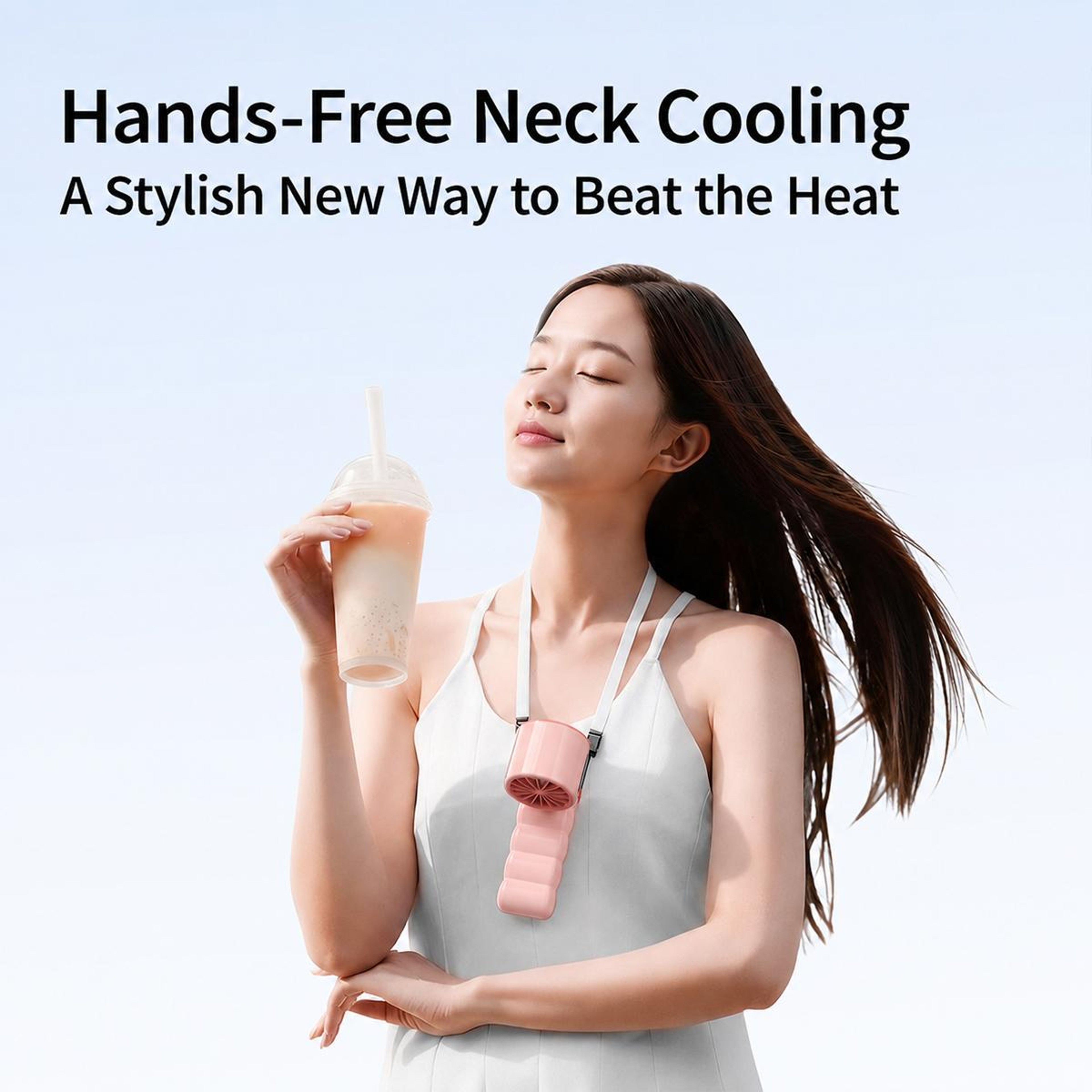 Y28 Handheld Cooling Fan Portable Cooling Fan With TEC Cooling Foldable Rechargeable Fan 2