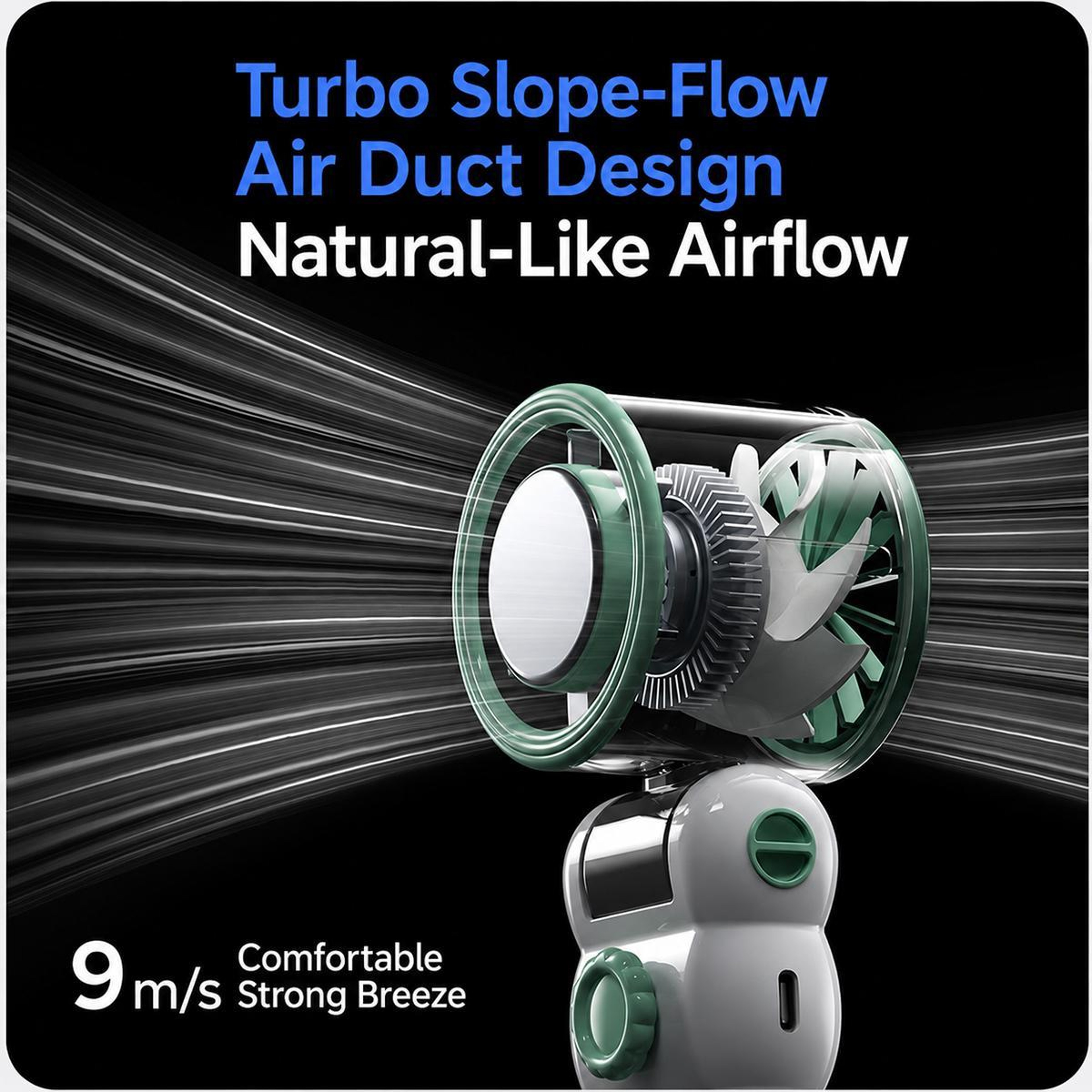 Y28 Handheld Cooling Fan Portable Cooling Fan With TEC Cooling Foldable Rechargeable Fan 15