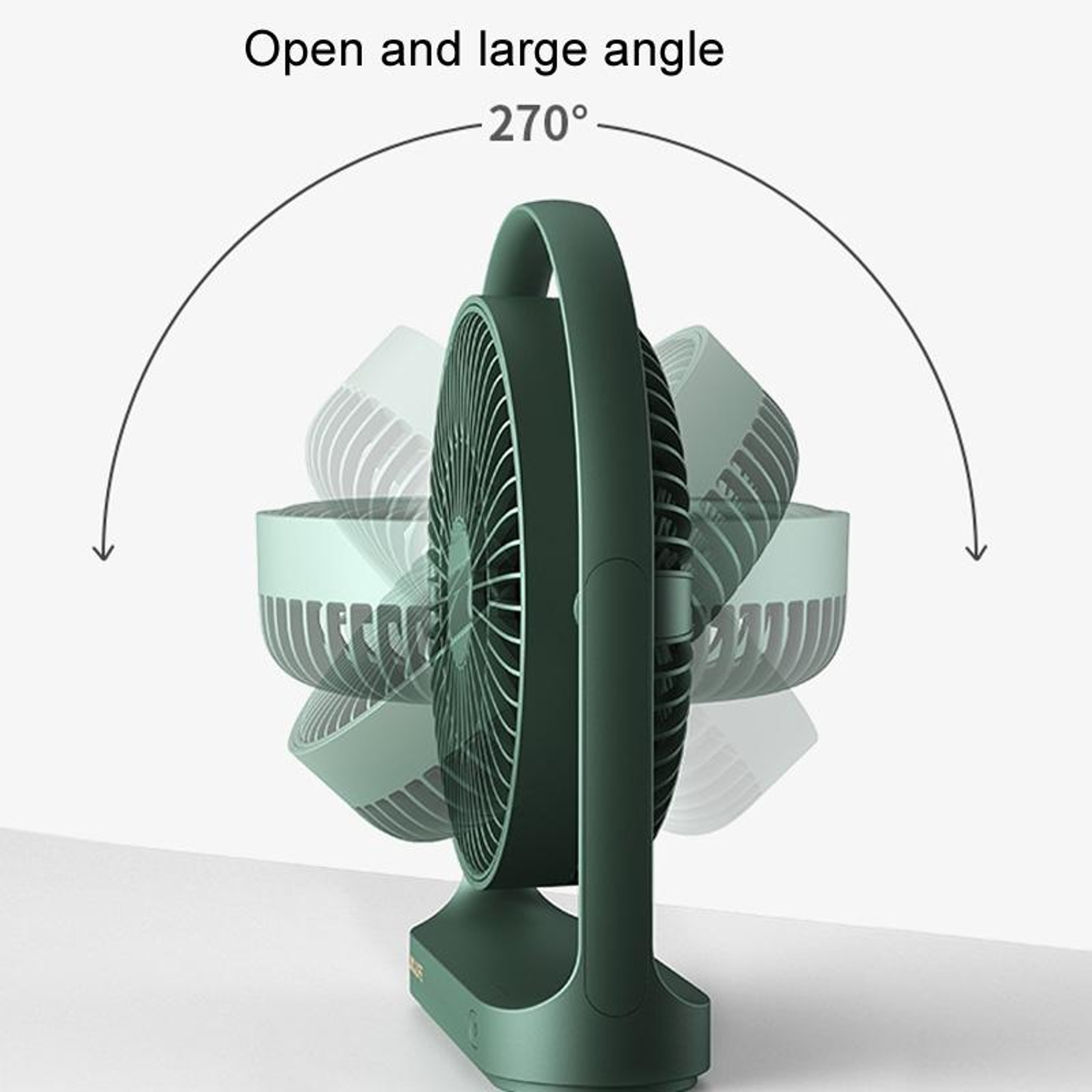 4000mAh Rechargeable Desk Fan Portable Mini Fan with 4 Speeds USB C Quiet Cooling White – view 8