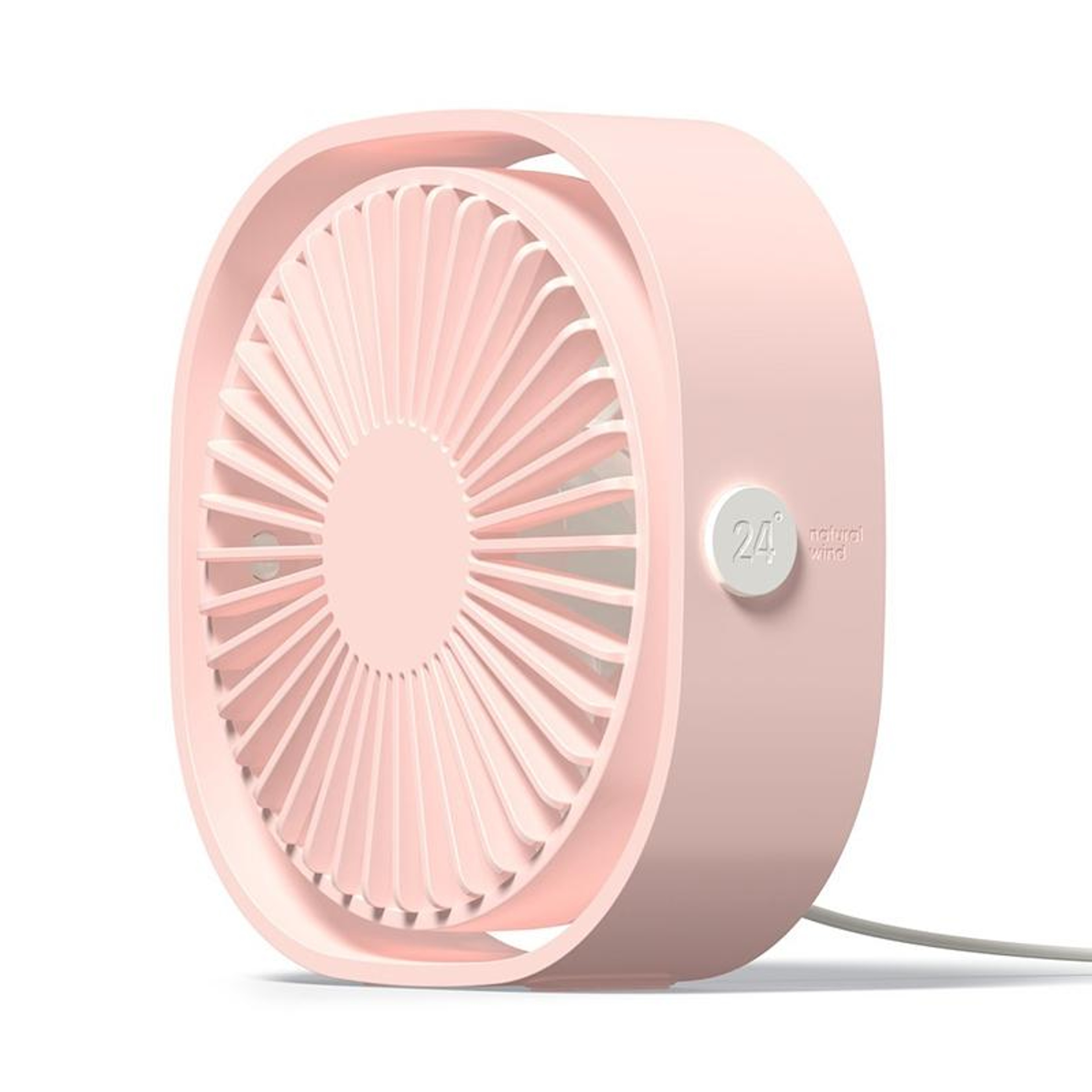 360 Adjustable USB Desk Fan Portable Mini Desktop Fan With 3 Speed Quiet Cooling 0