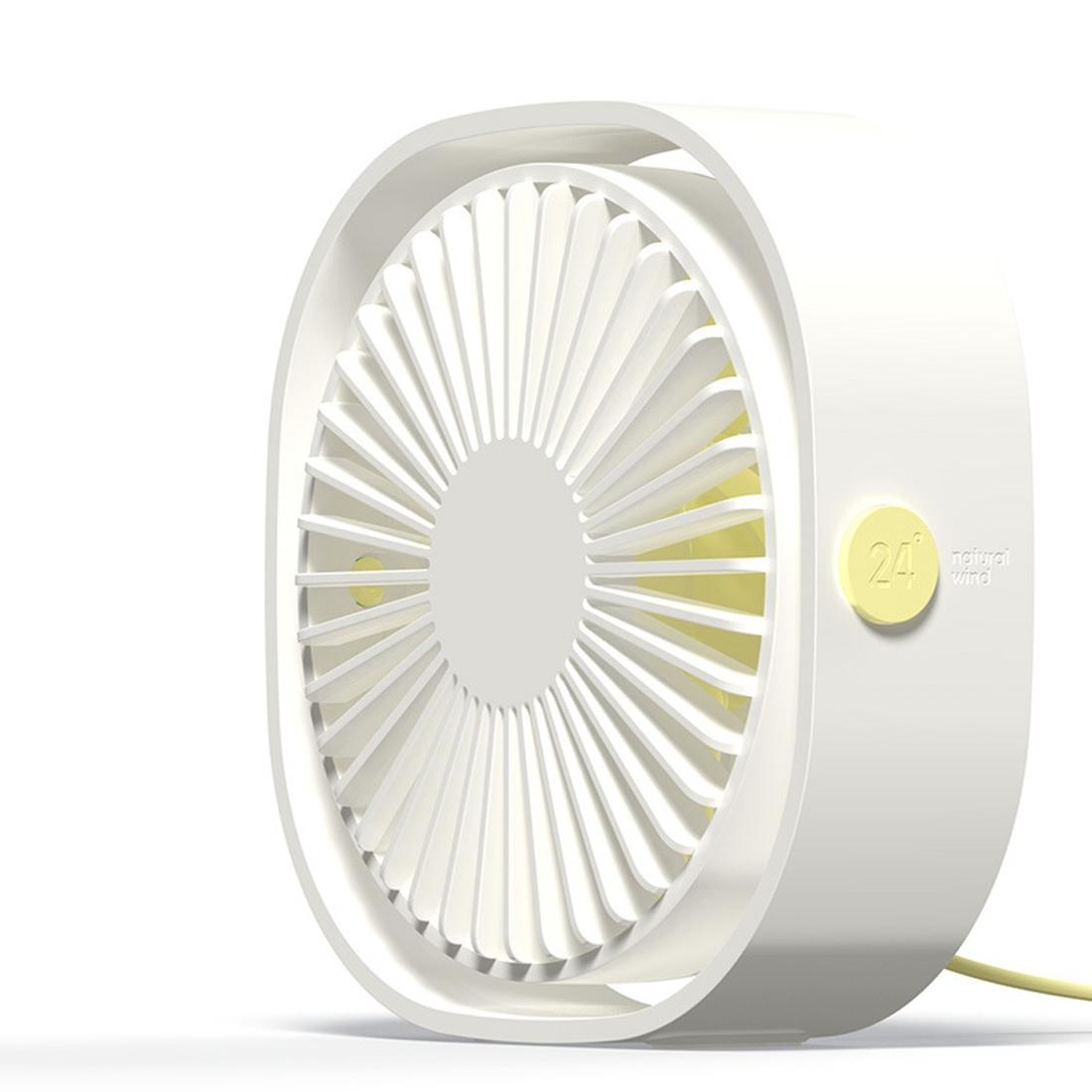 360 Adjustable USB Desk Fan Portable Mini Desktop Fan With 3 Speed Quiet Cooling 8