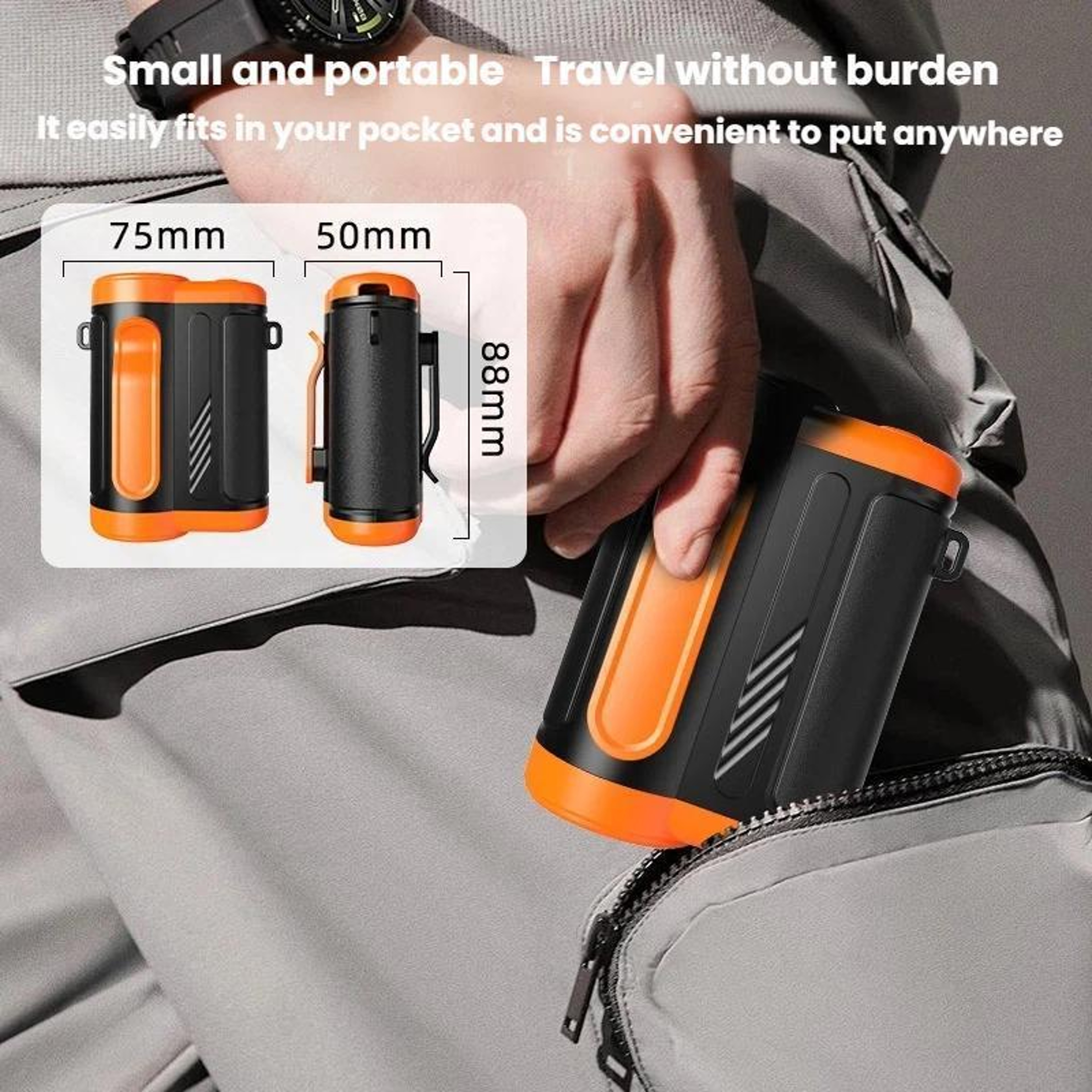 Portable Neck Fan Rechargeable Mini USB Fan High Speed Handheld Fan for Outdoor and Desktop Use – view 6