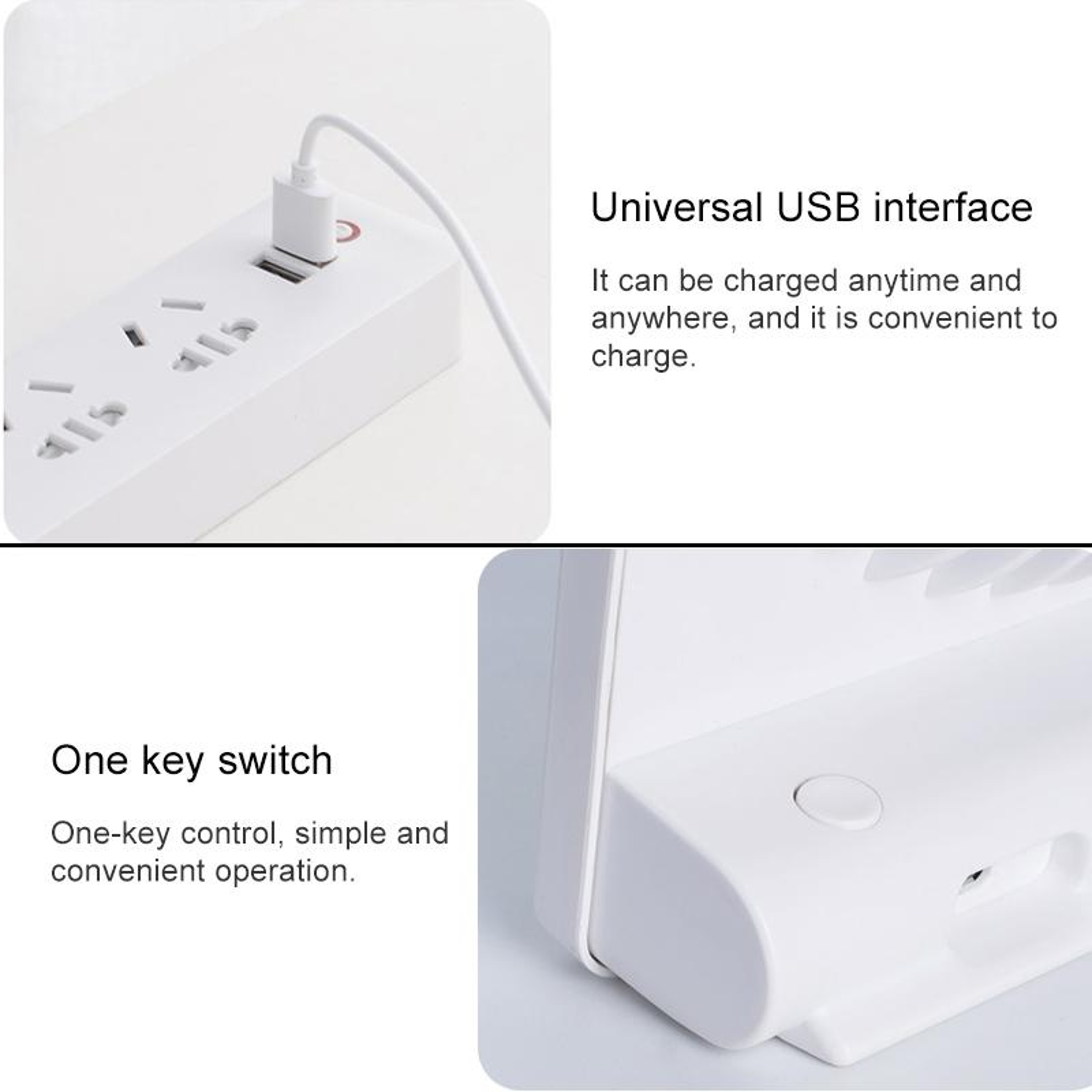 Portable USB Desk Fan Rechargeable Mini Fan with 3 Speed Quiet Cooling for Home Office Dorm Travel – view 4