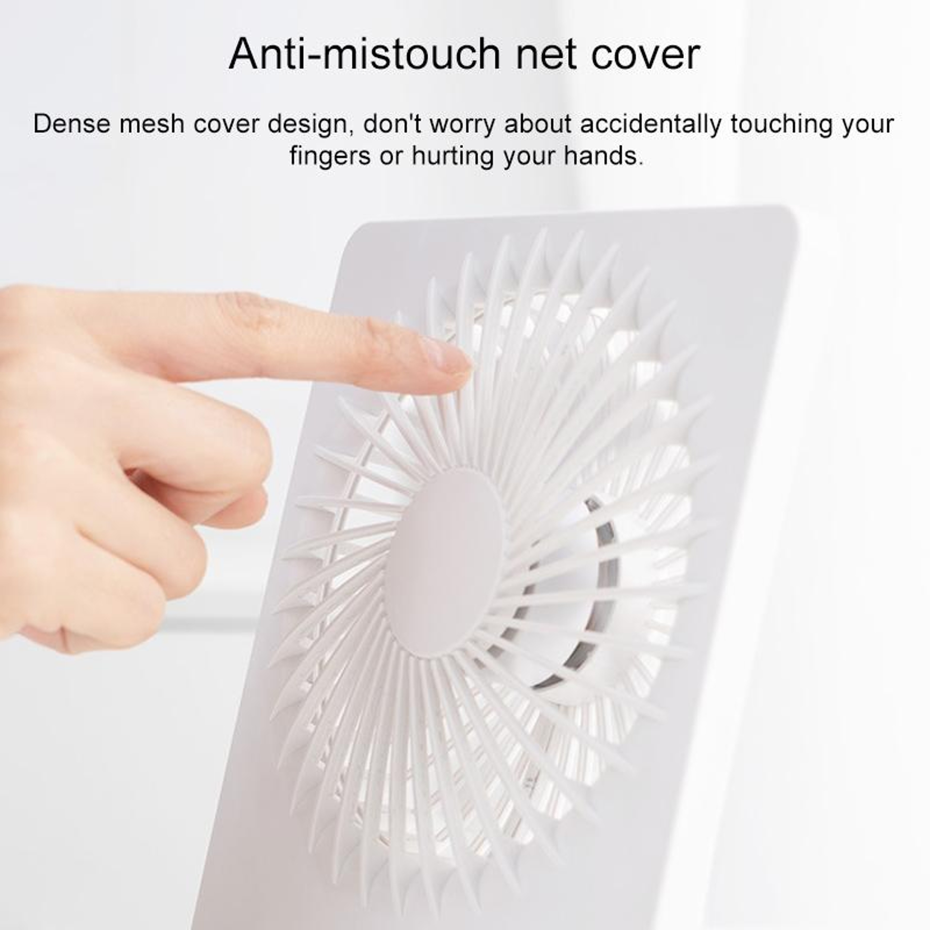 Portable USB Desk Fan Rechargeable Mini Fan with 3 Speed Quiet Cooling for Home Office Dorm Travel – view 5