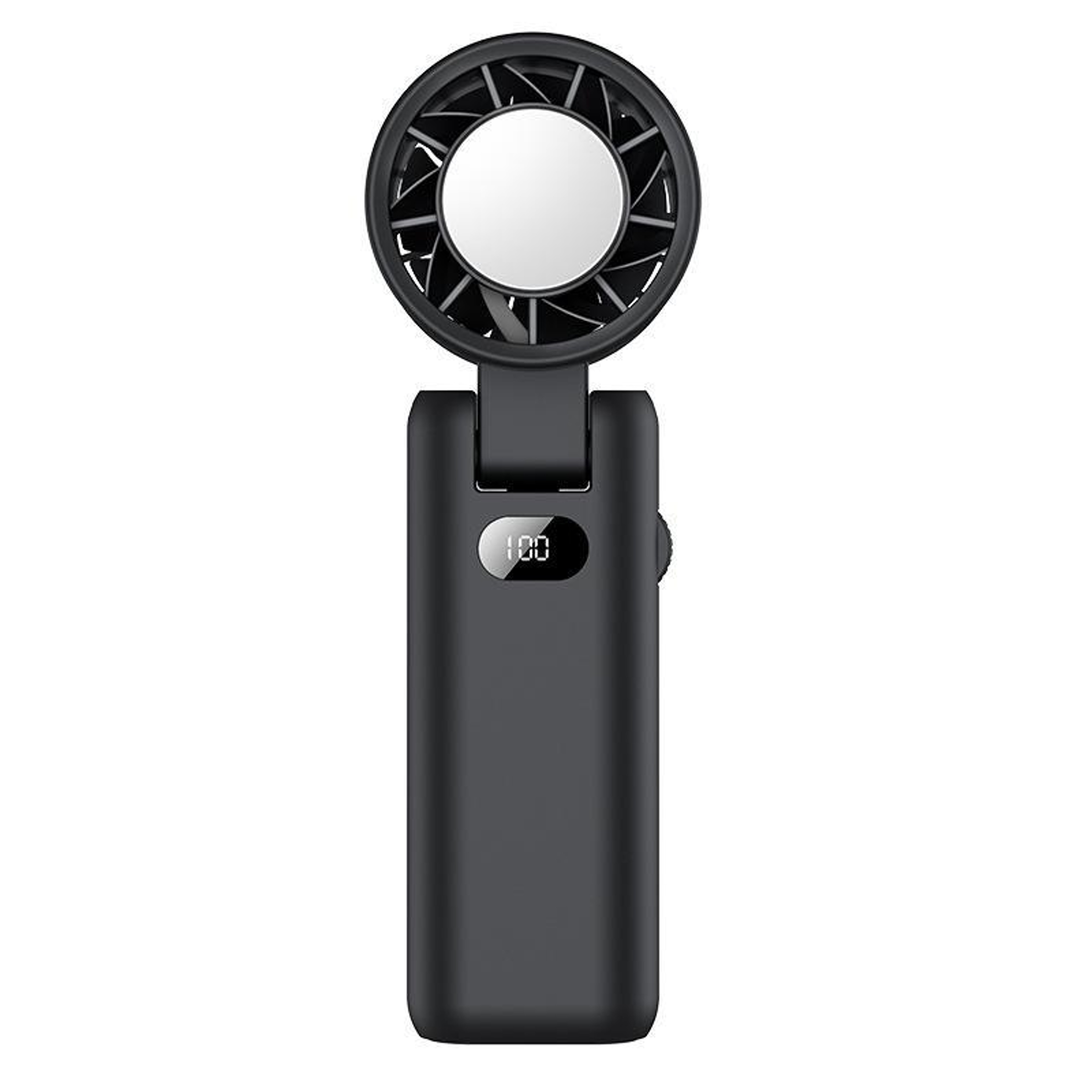 Portable Ice Cooling Fan Foldable Handheld Fan With LED Battery Display And Desktop Stand 13