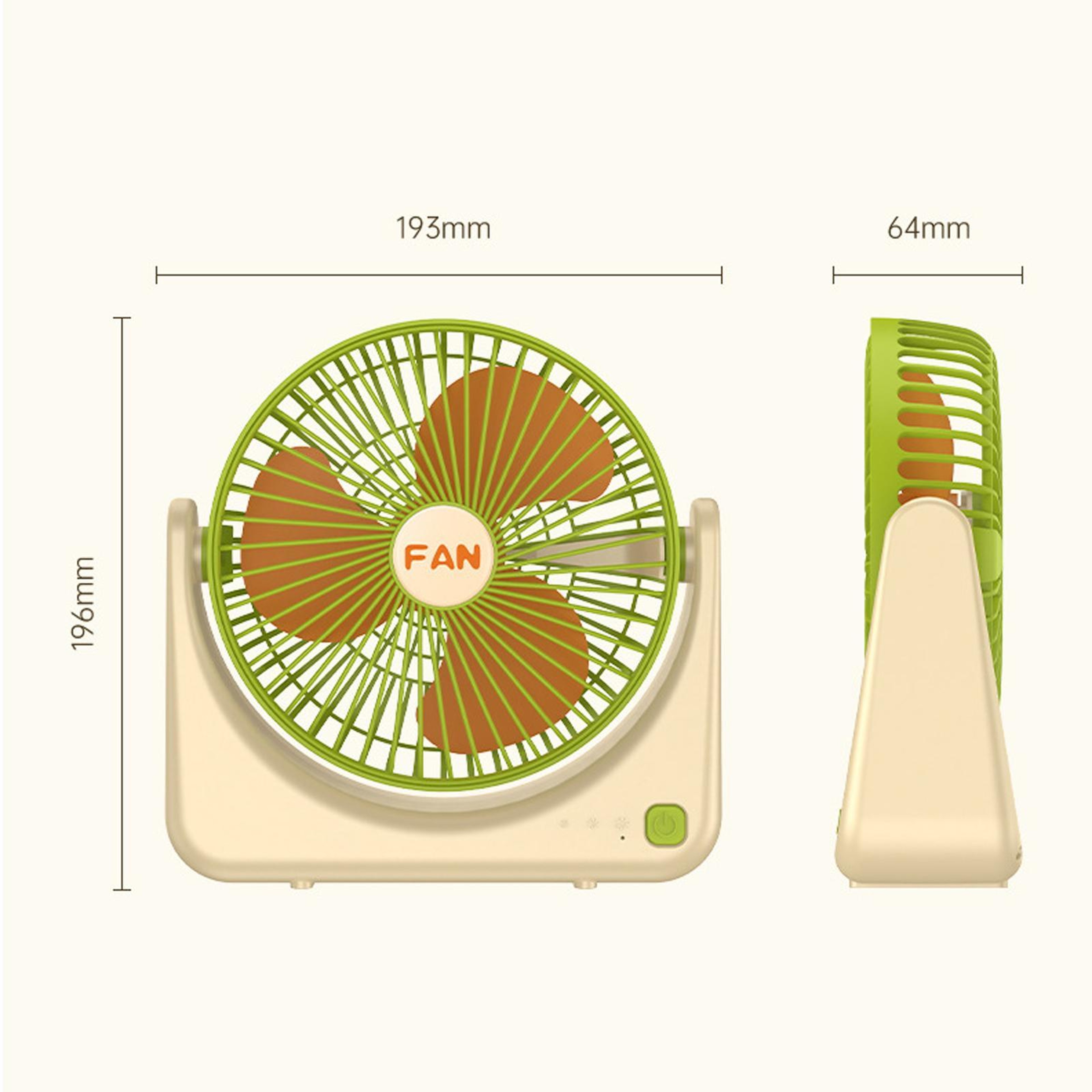 USB Rechargeable Mini Desk Fan Portable Desktop Fan Quiet Personal Air Circulator 1