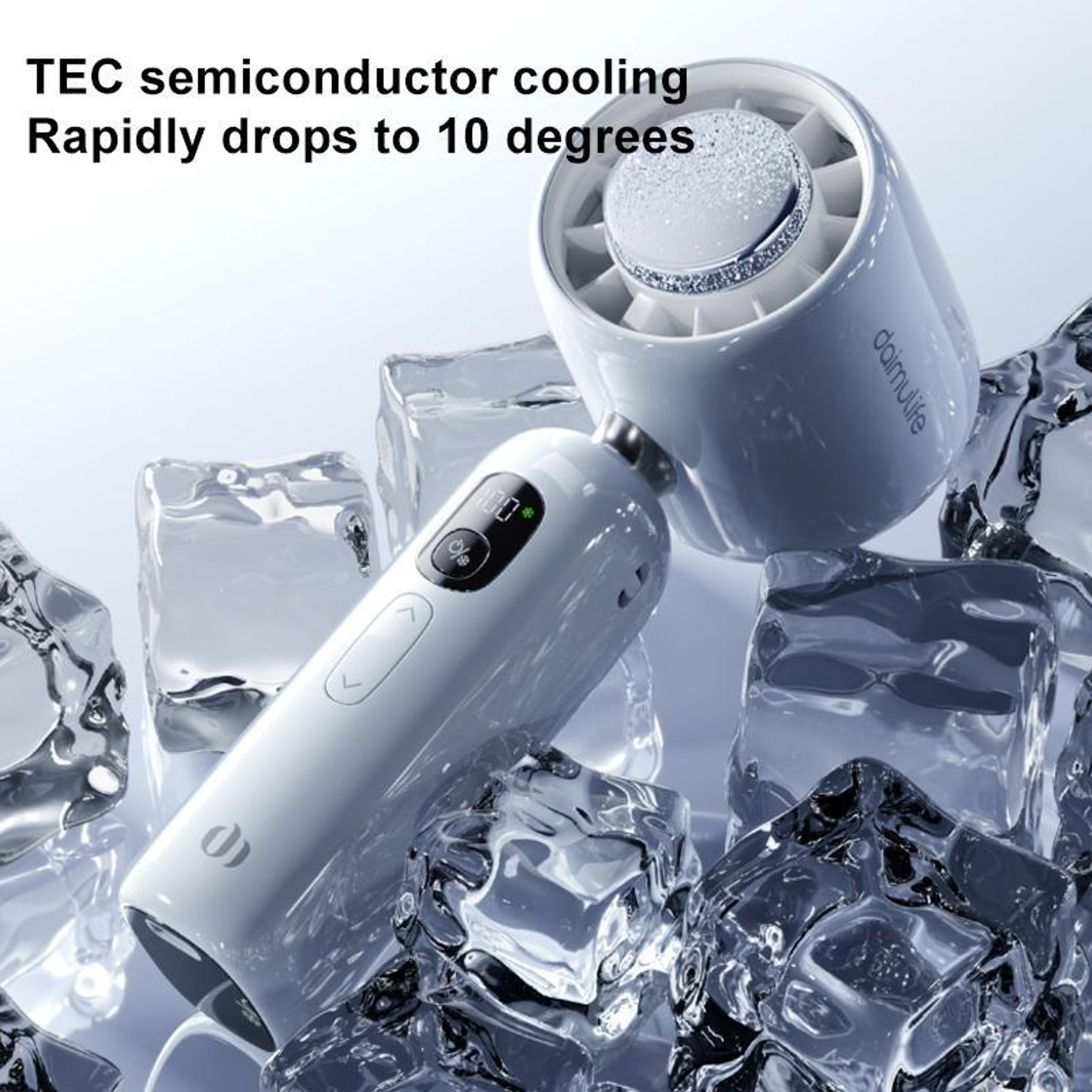 M03 Max Handheld Cooling Fan Portable Rechargeable Ice Cooling Fan With 100Speed Silent Airflow 10
