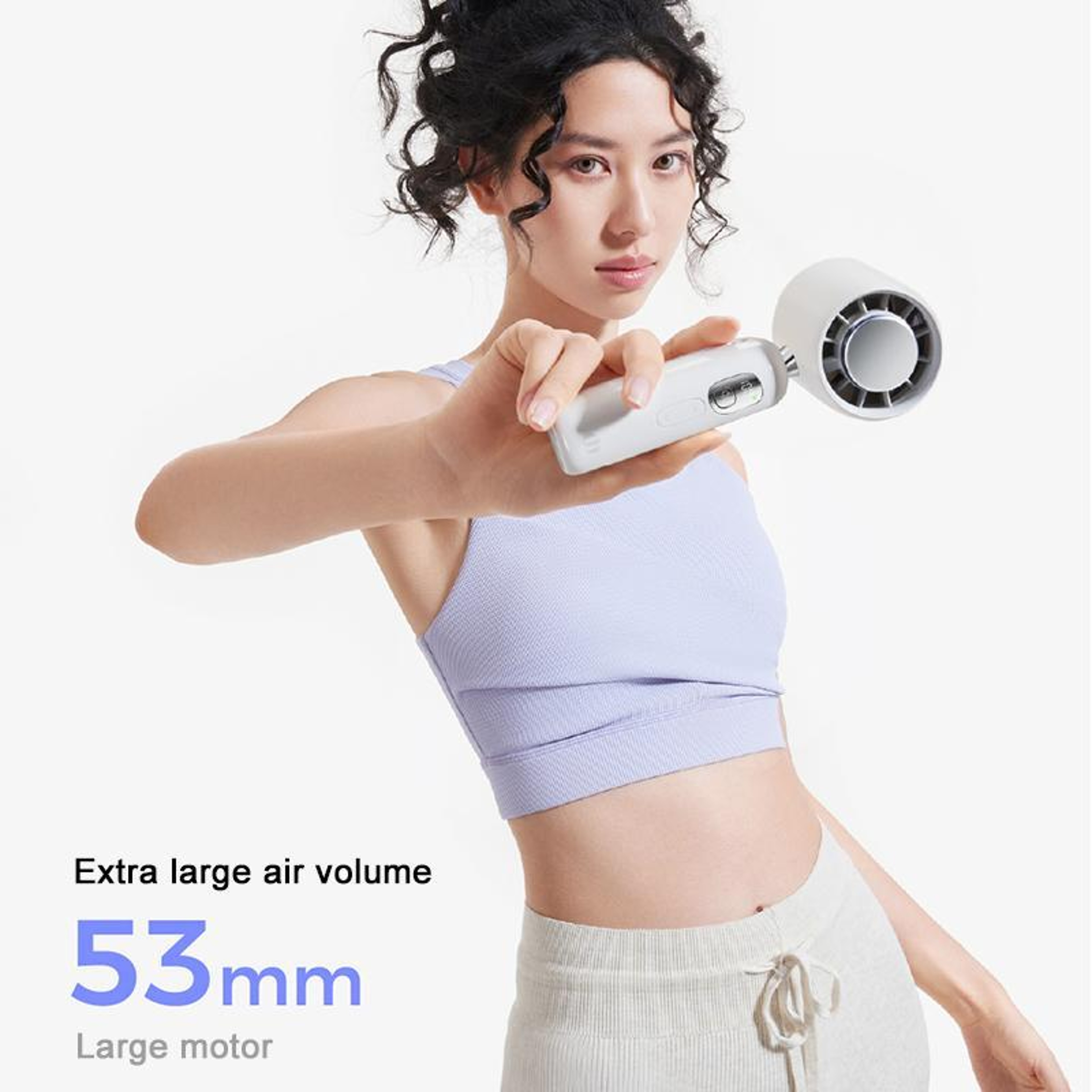 M03 Max Handheld Cooling Fan Portable Rechargeable Ice Cooling Fan With 100Speed Silent Airflow 12