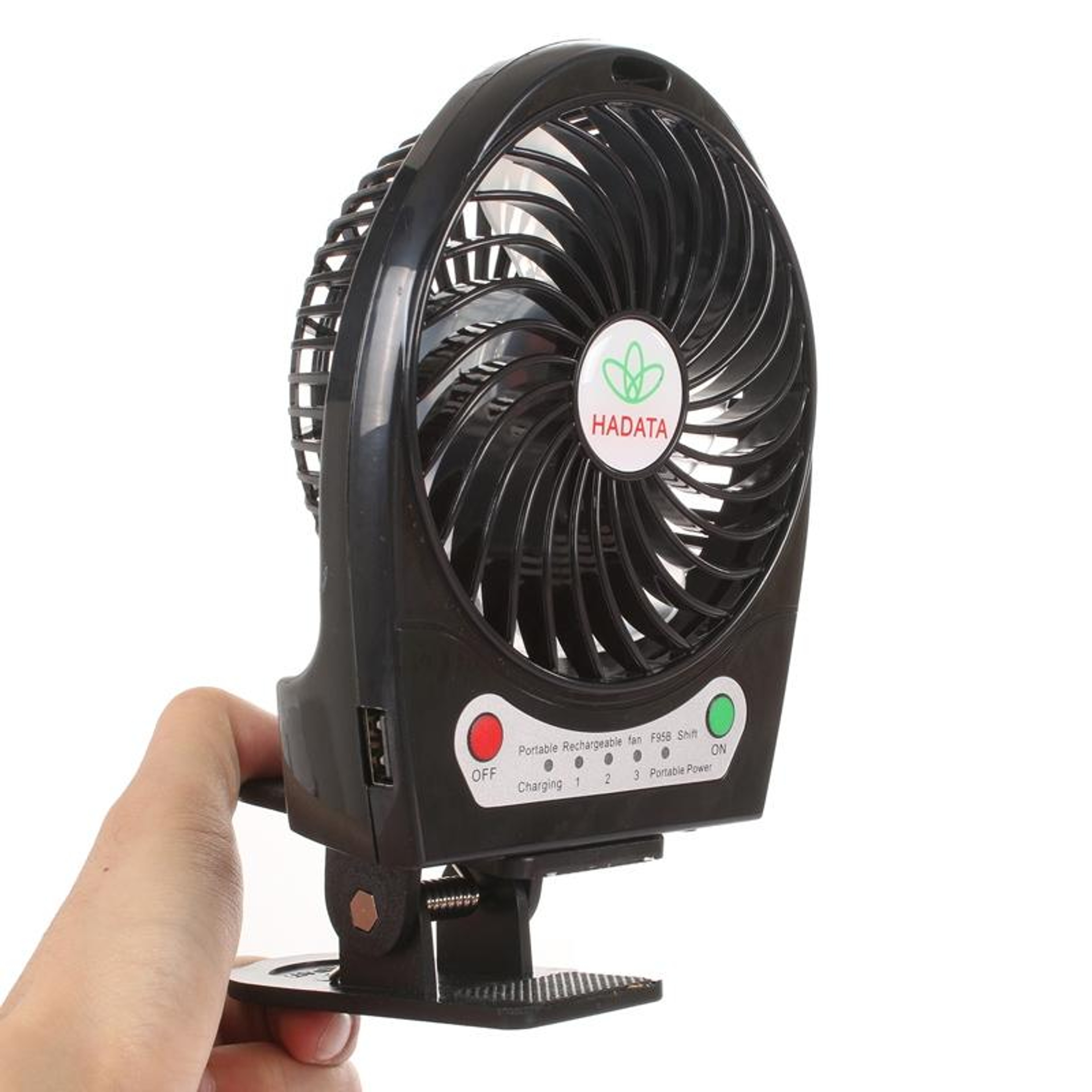 Portable Rechargeable Clip Fan USB Powered Mini Portable Desk Fan With 3 Speed Adjustable Airflow 0