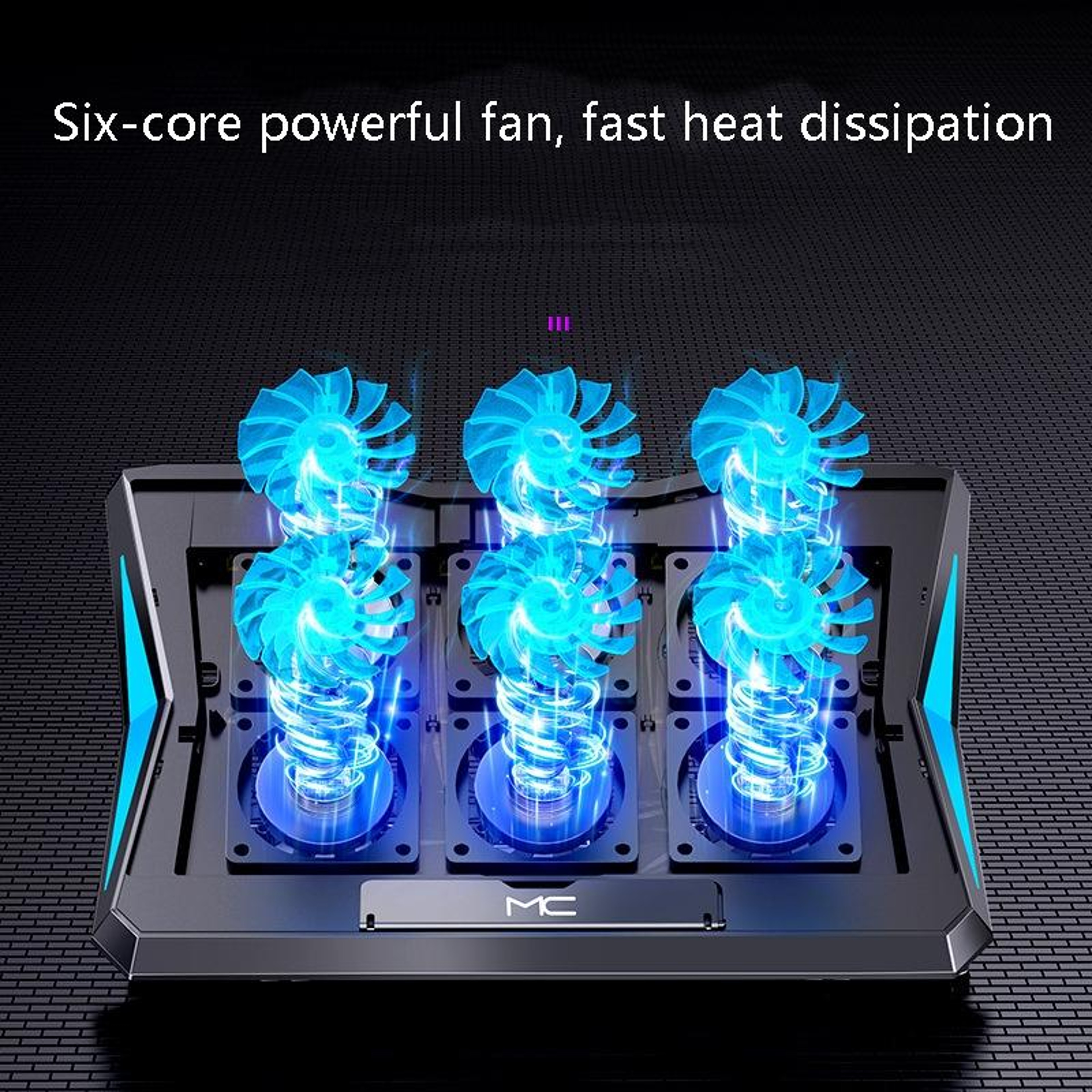 MC Q3 Laptop Cooling Pad with 6 Fan USB Powered Laptop Cooler for Up to 18 Inch Laptops – view 4