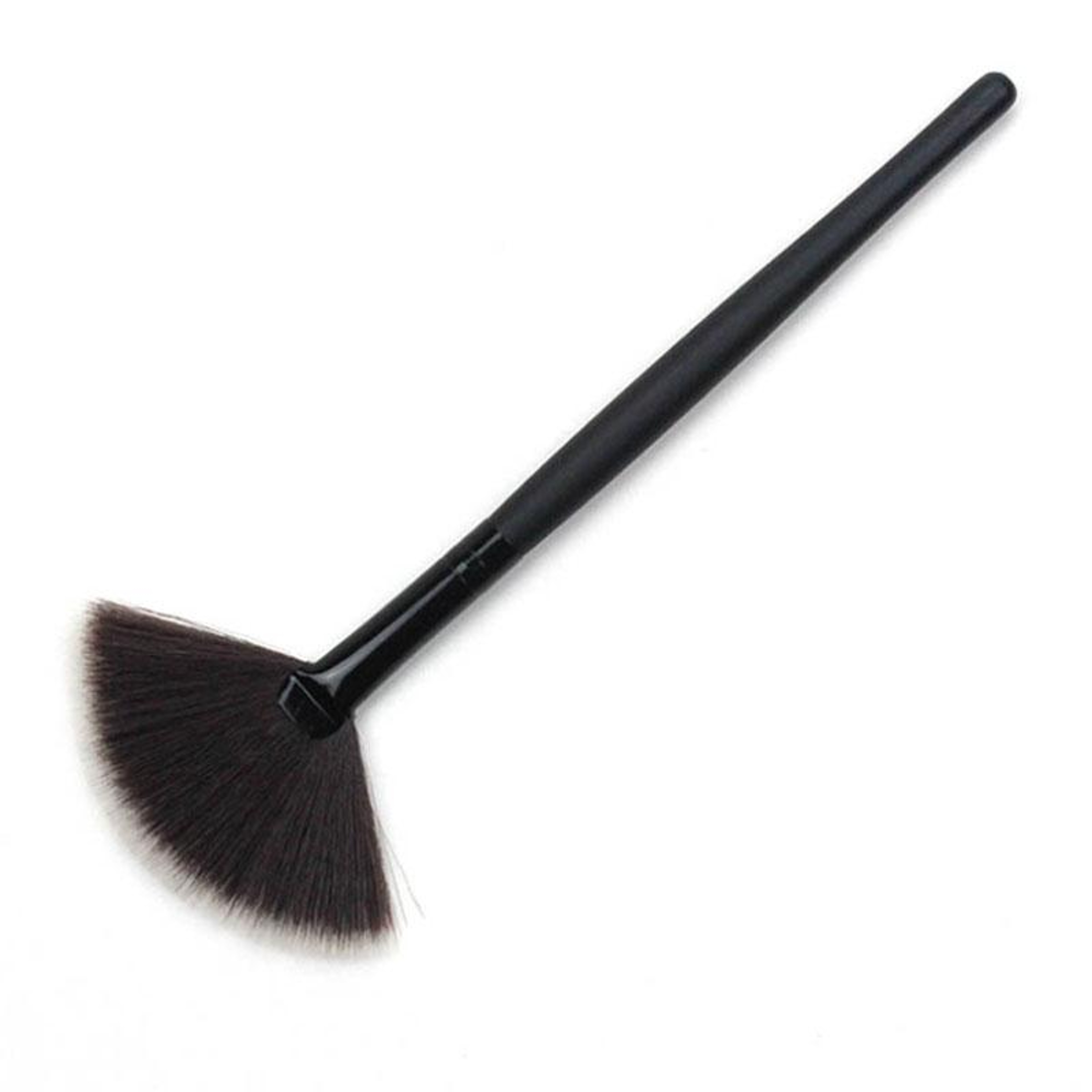 Soft Fan Makeup Brush for Blush Highlighter Powder with Synthetic Fiber Bristles – view 1