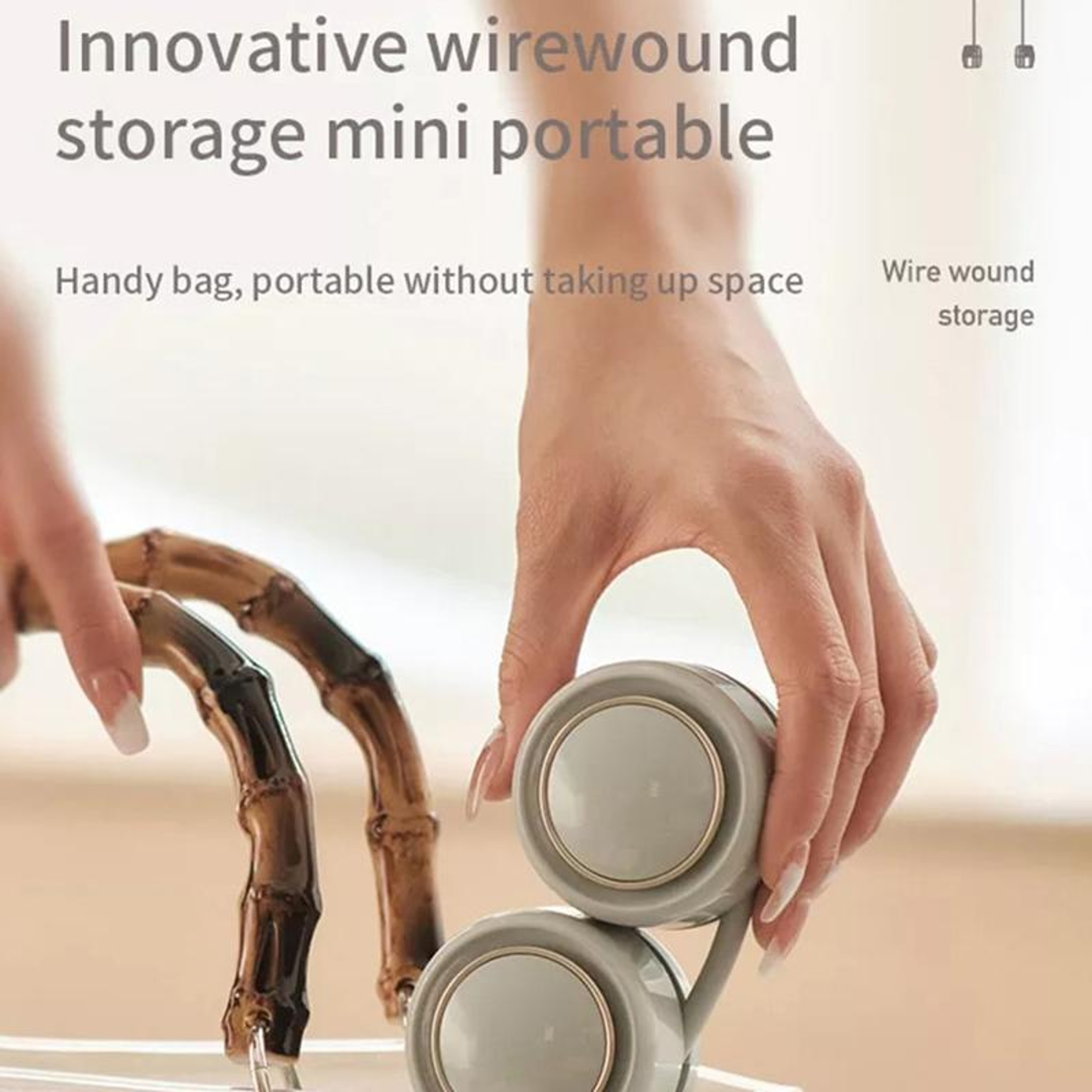 Portable Neck Fan with Aroma Diffuser Rechargeable Hands Free Personal Cooling Fan – view 2