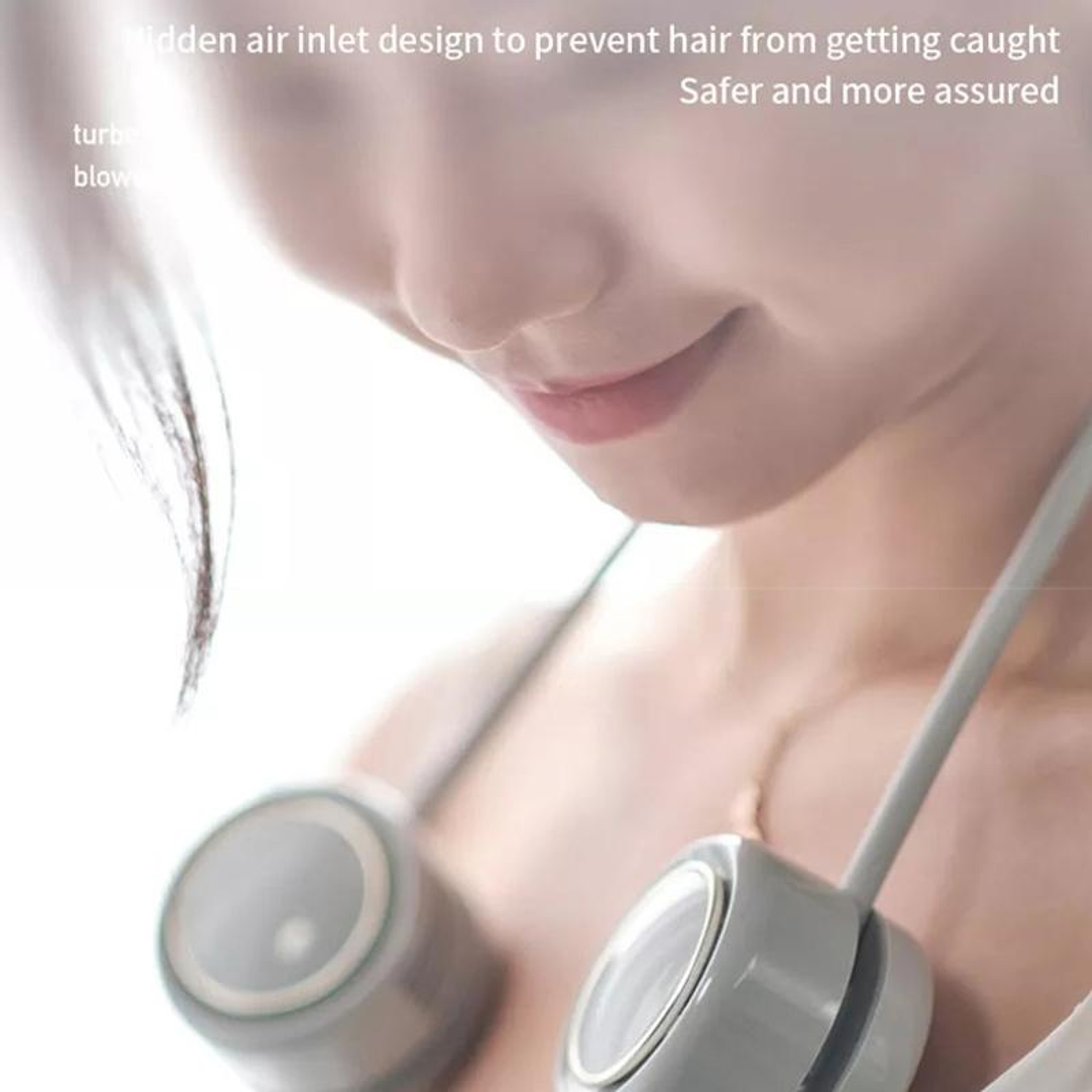 Portable Neck Fan with Aroma Diffuser Rechargeable Hands Free Personal Cooling Fan – view 3