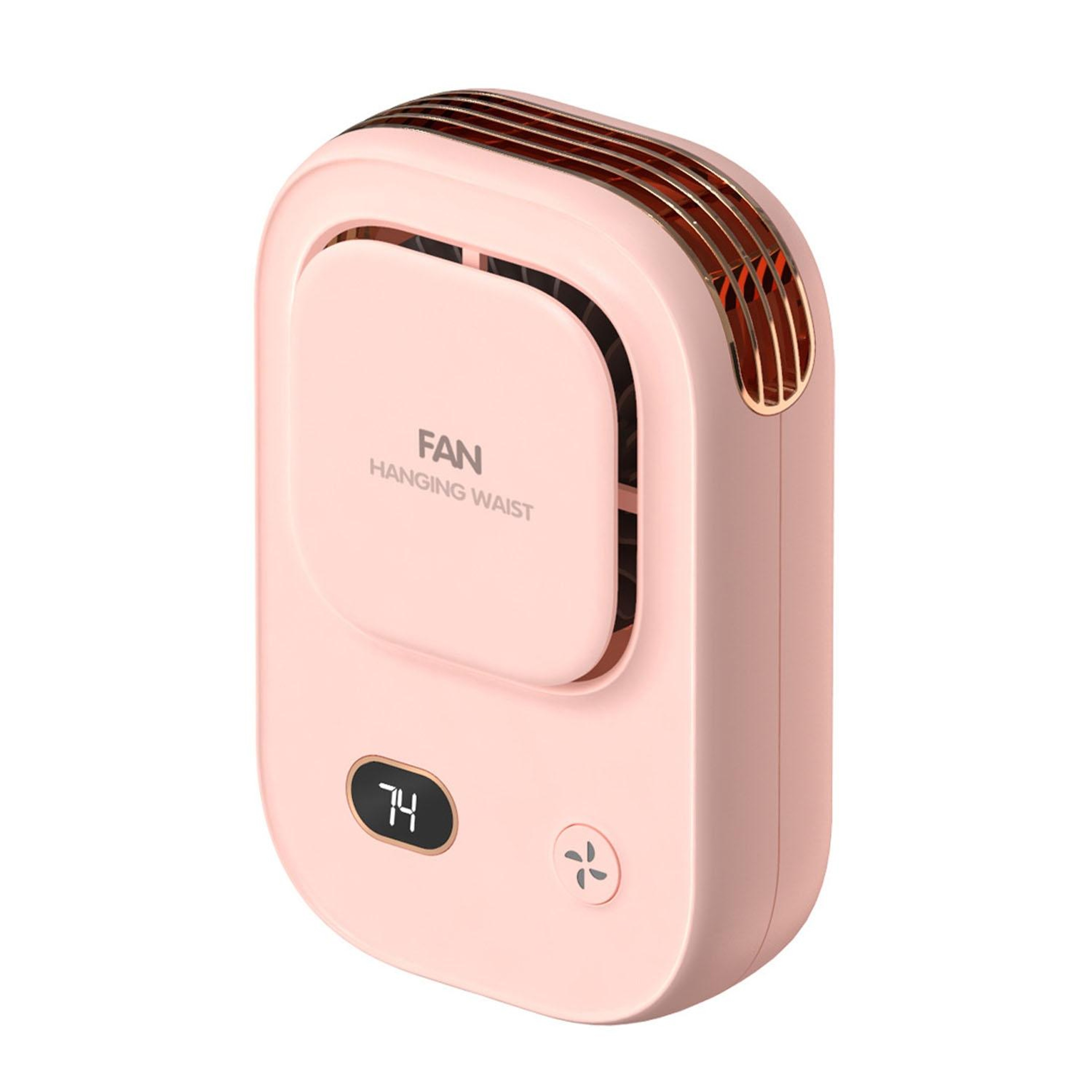 Portable Bladeless Neck Fan with Digital Display USB Rechargeable Waist Hanging Cooling Fan – view 13