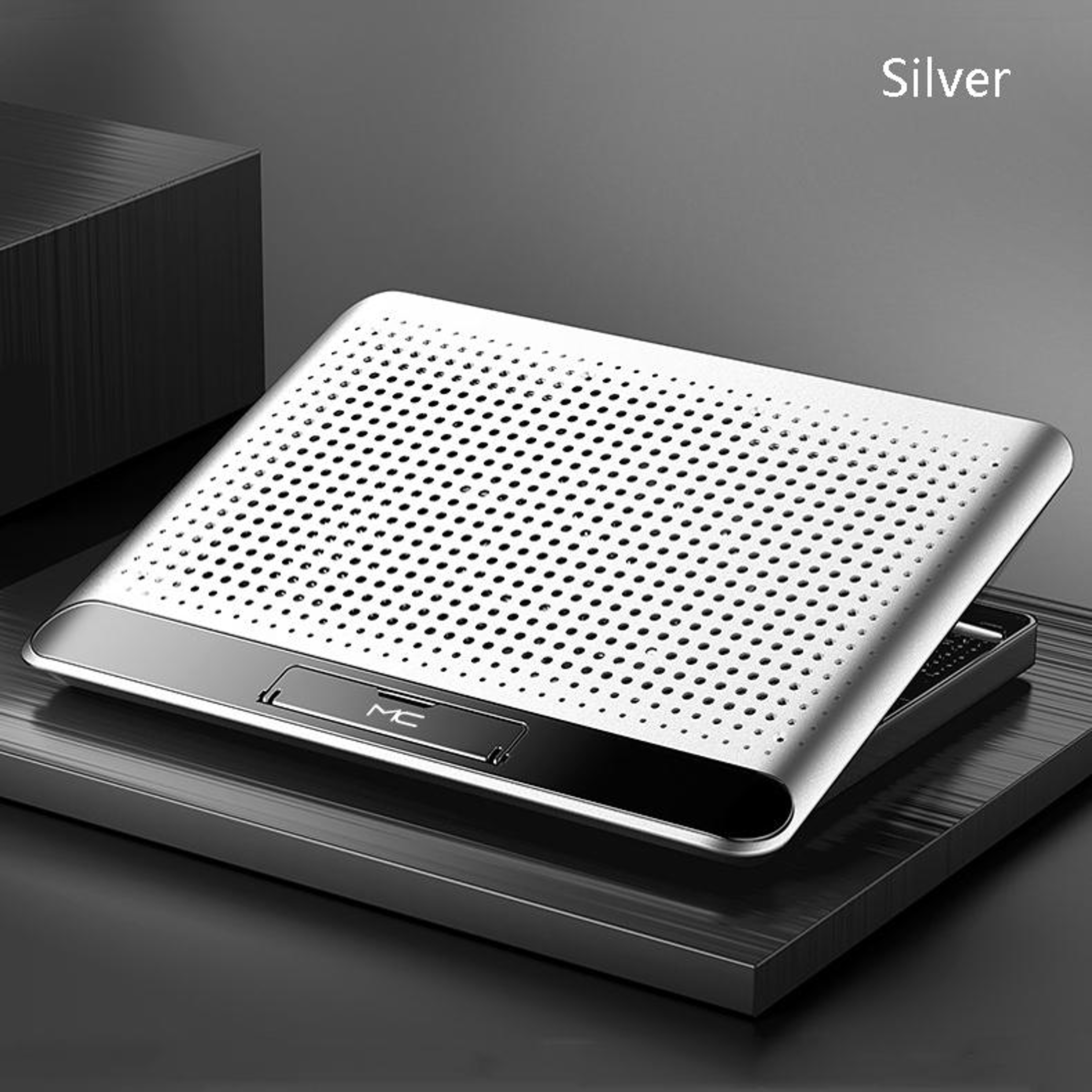 Q5 Laptop Cooling Pad Aluminum Notebook Cooling Stand with Large Quiet Fan Adjustable Ergonomic Design – view 2