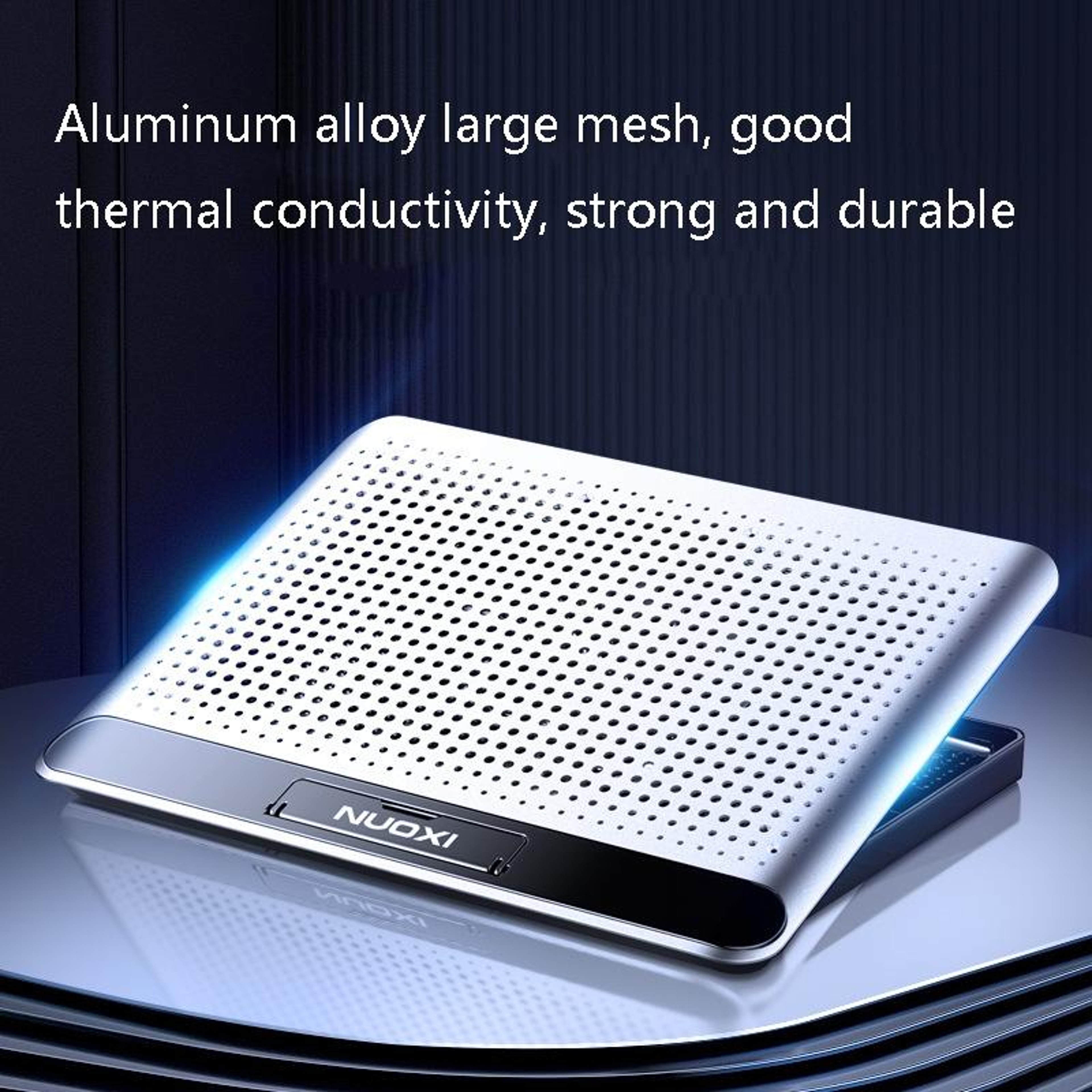 Q5 Laptop Cooling Pad Aluminum Notebook Cooling Stand with Large Quiet Fan Adjustable Ergonomic Design – view 5