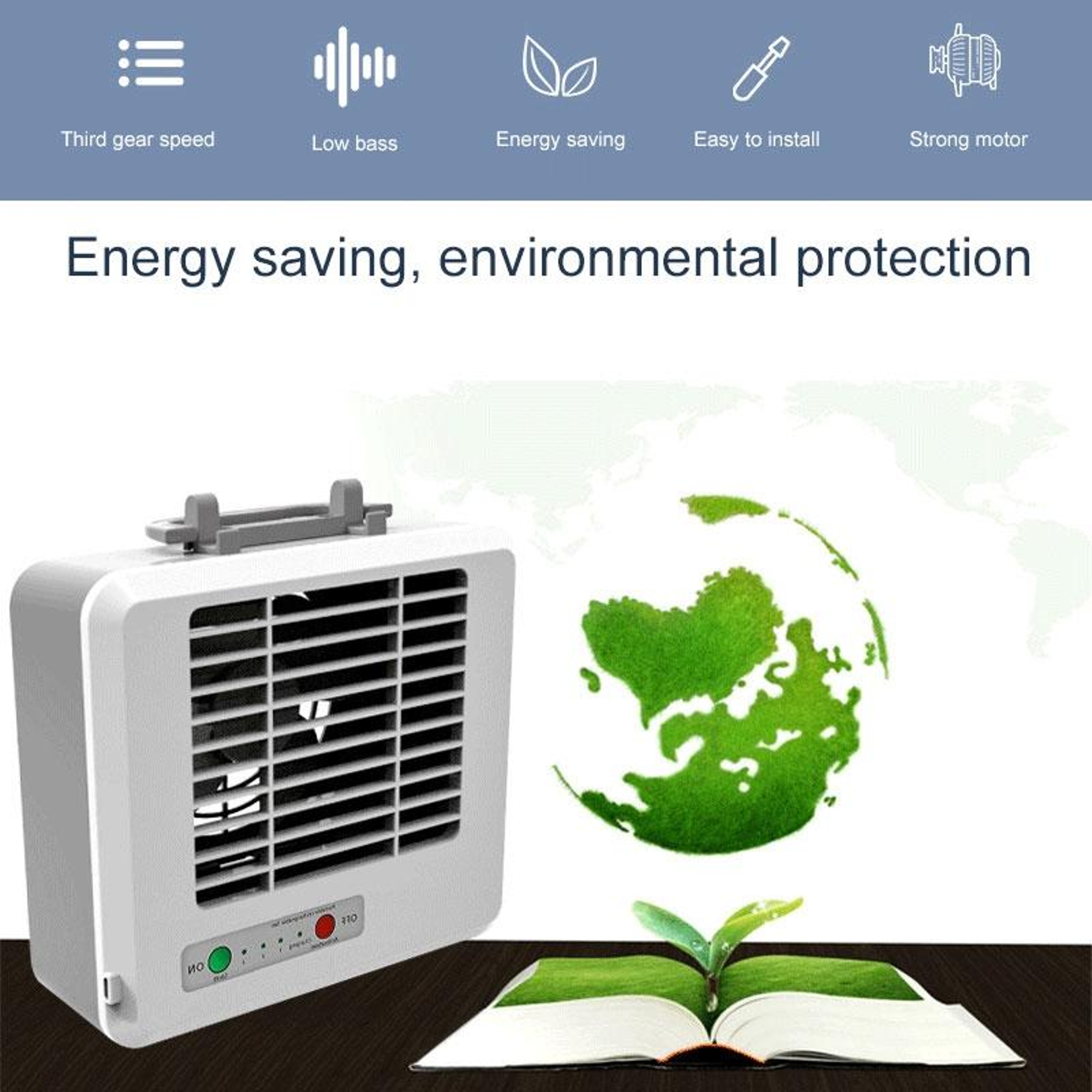 Portable Air Cooler Desktop Air Conditioner Mini Quiet Cooling Fan With 3 Speed Energy Saving Desig 5