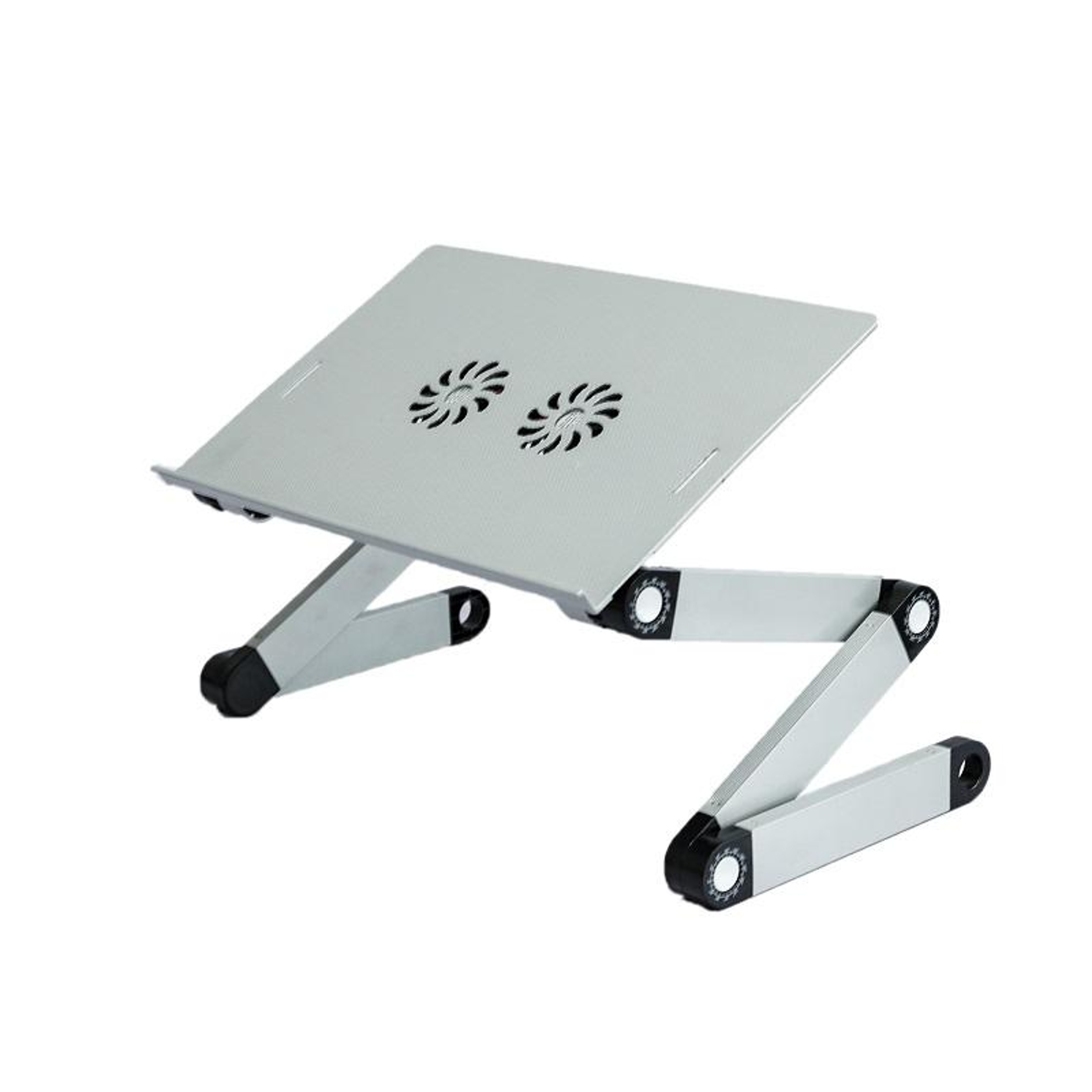 Adjustable Laptop Stand With Cooling Fan Mouse Board And Height Adjustable Aluminum Desk Riser 10