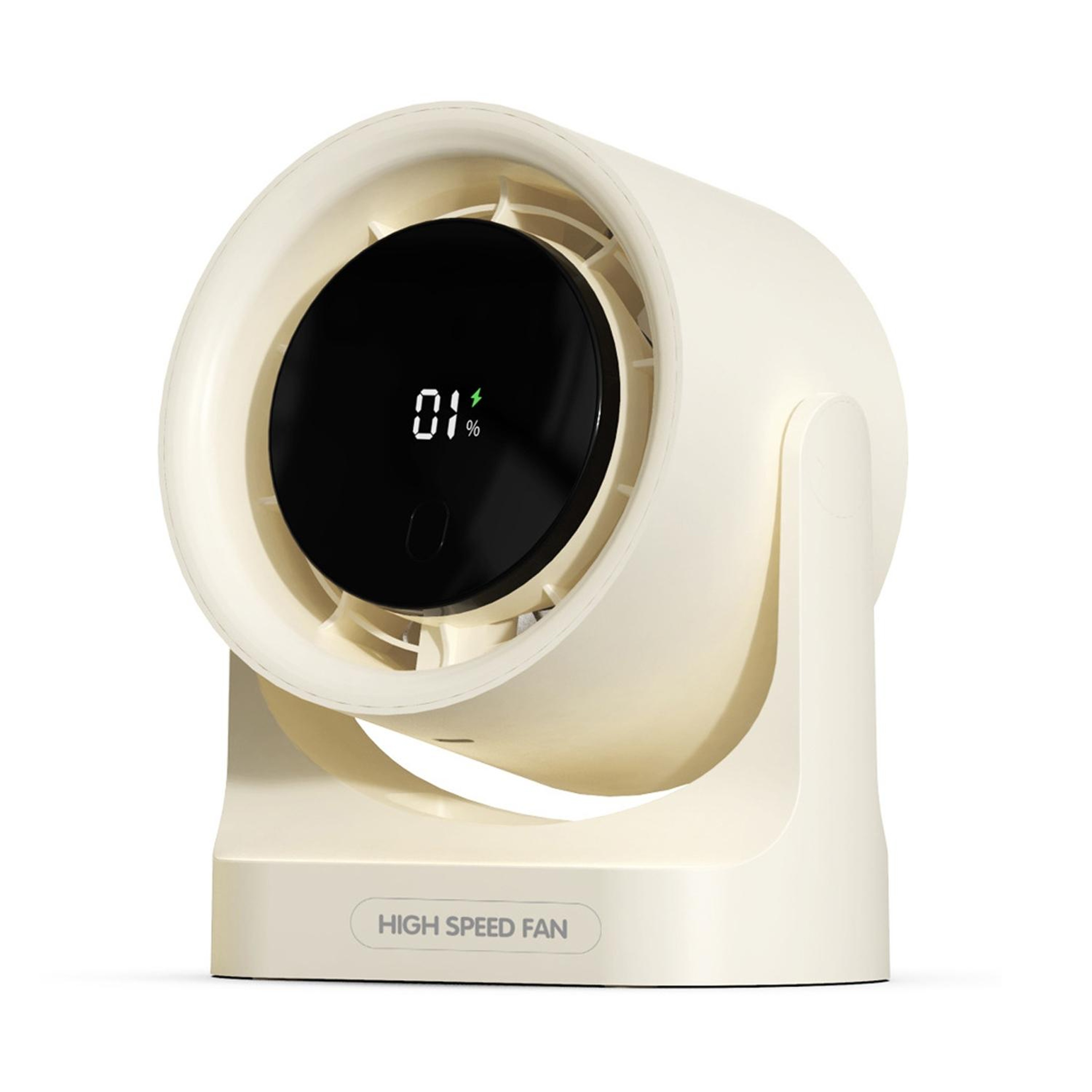 100 Speed USB Rechargeable Fan With Digital Display Wall Mount And Desktop Turbine Fan 10