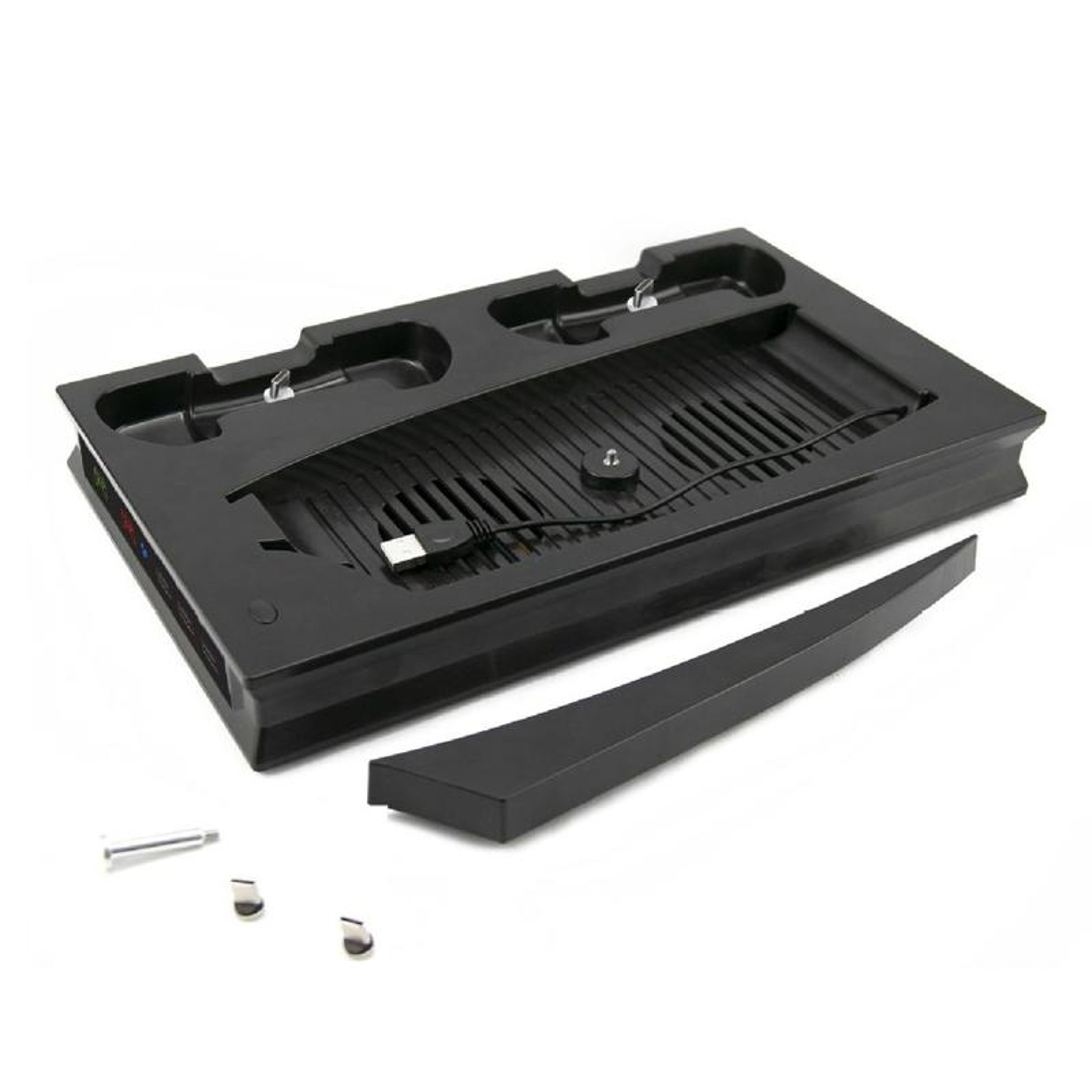 PS5 Cooling Stand With Dual Controller Charging Dock LED Indicators For PS5 Digital And Disc Consol 12