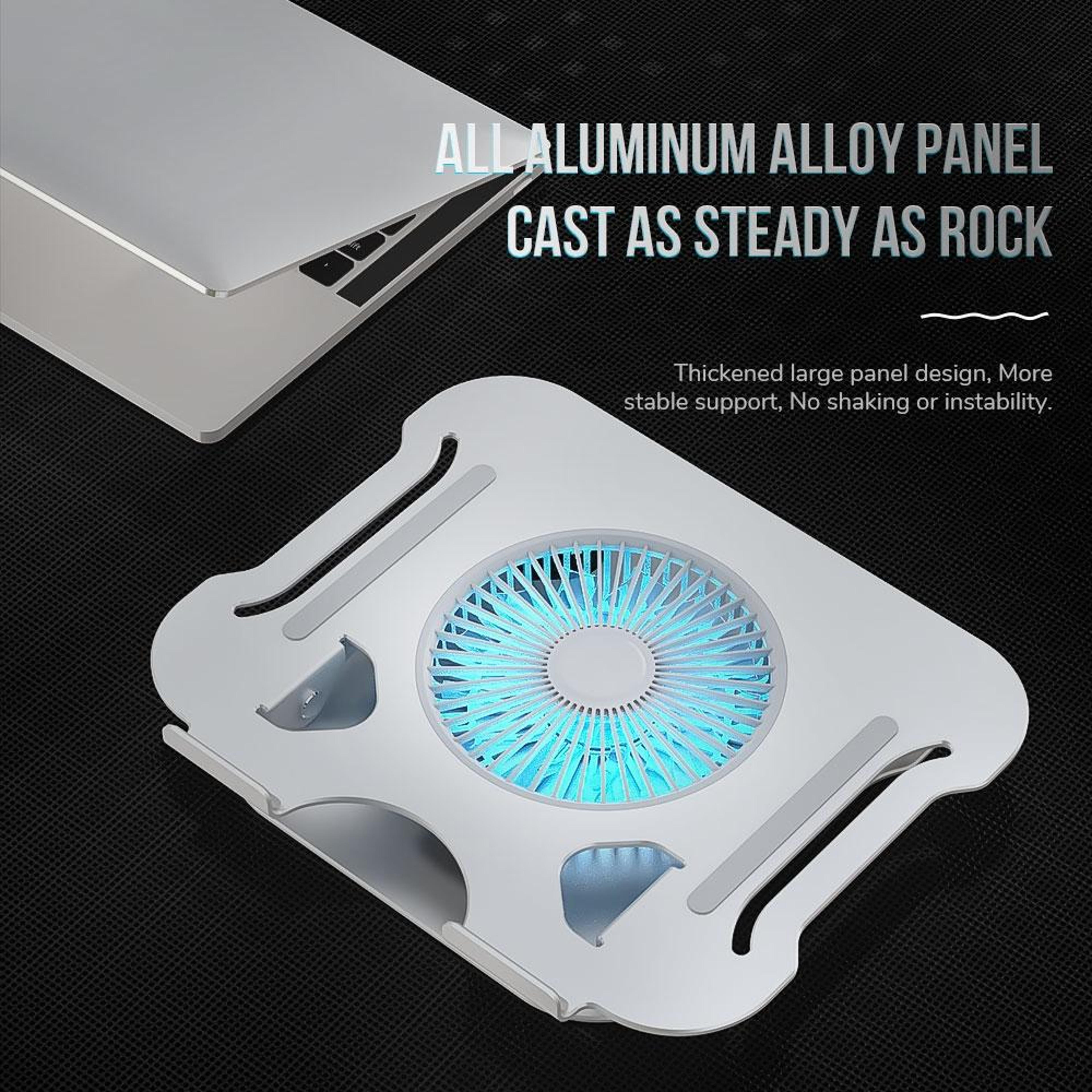 Laptop Stand with Cooling Laptop Stand Fan Adjustable Foldable Ergonomic Laptop Riser – view 5