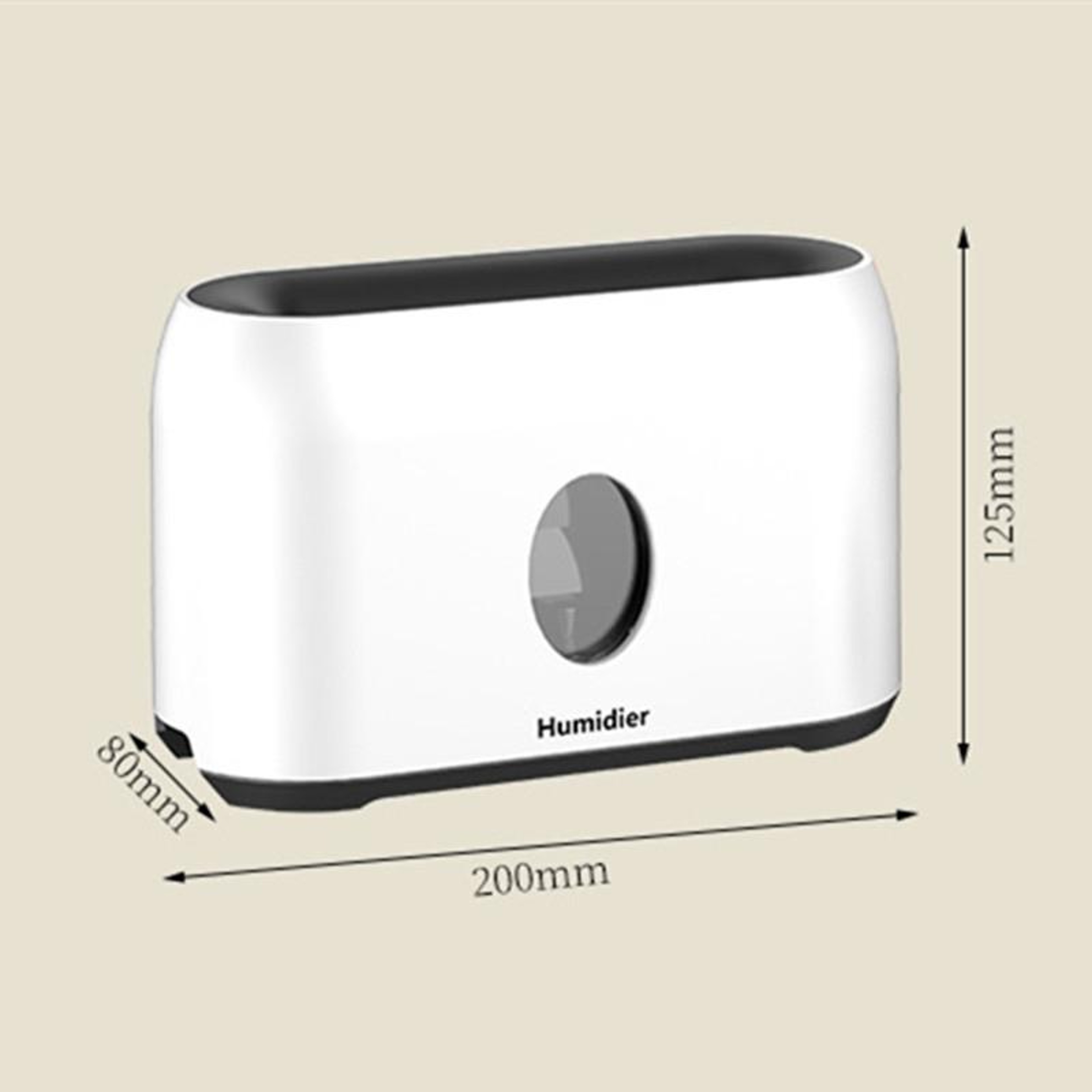 USB Flame Humidifier Aroma Diffuser with LED Fireplace Effect and Timer for Home Office Bedroom – view 2