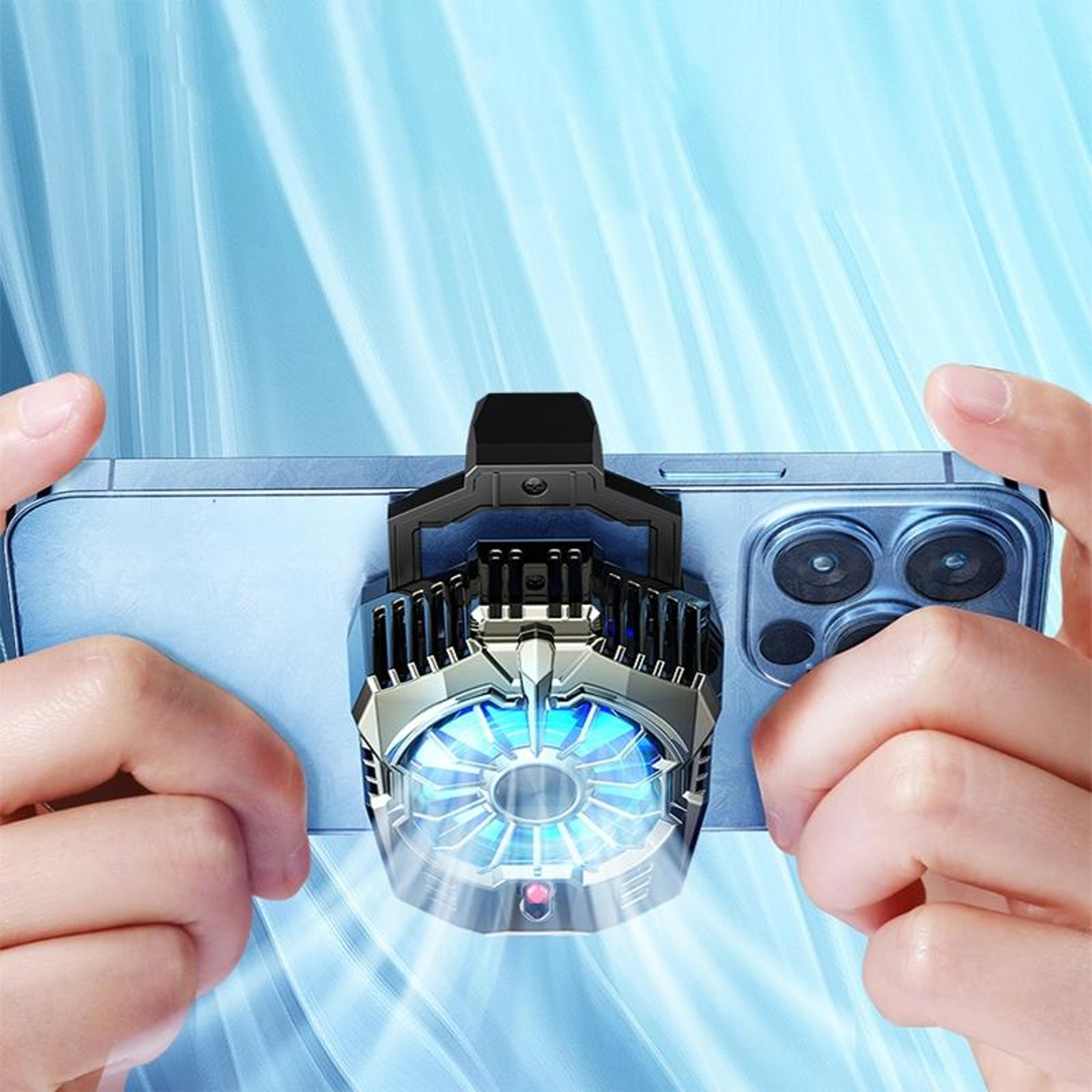 X20 Phone Cooling Fan Semiconductor Mobile Phone Cooler With LED Lights USB C Gaming Radiator 7