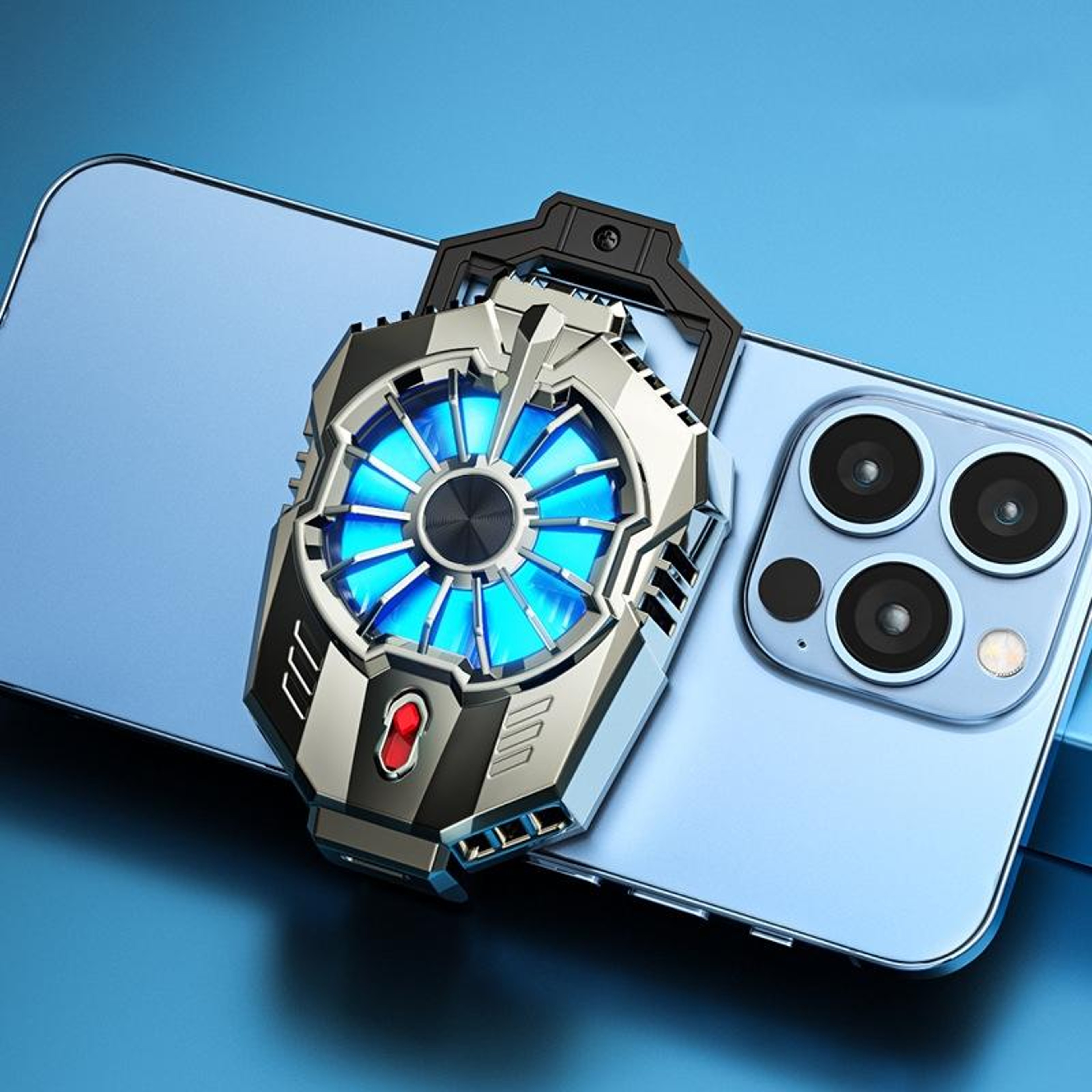 X20 Phone Cooling Fan Semiconductor Mobile Phone Cooler With LED Lights USB C Gaming Radiator 8