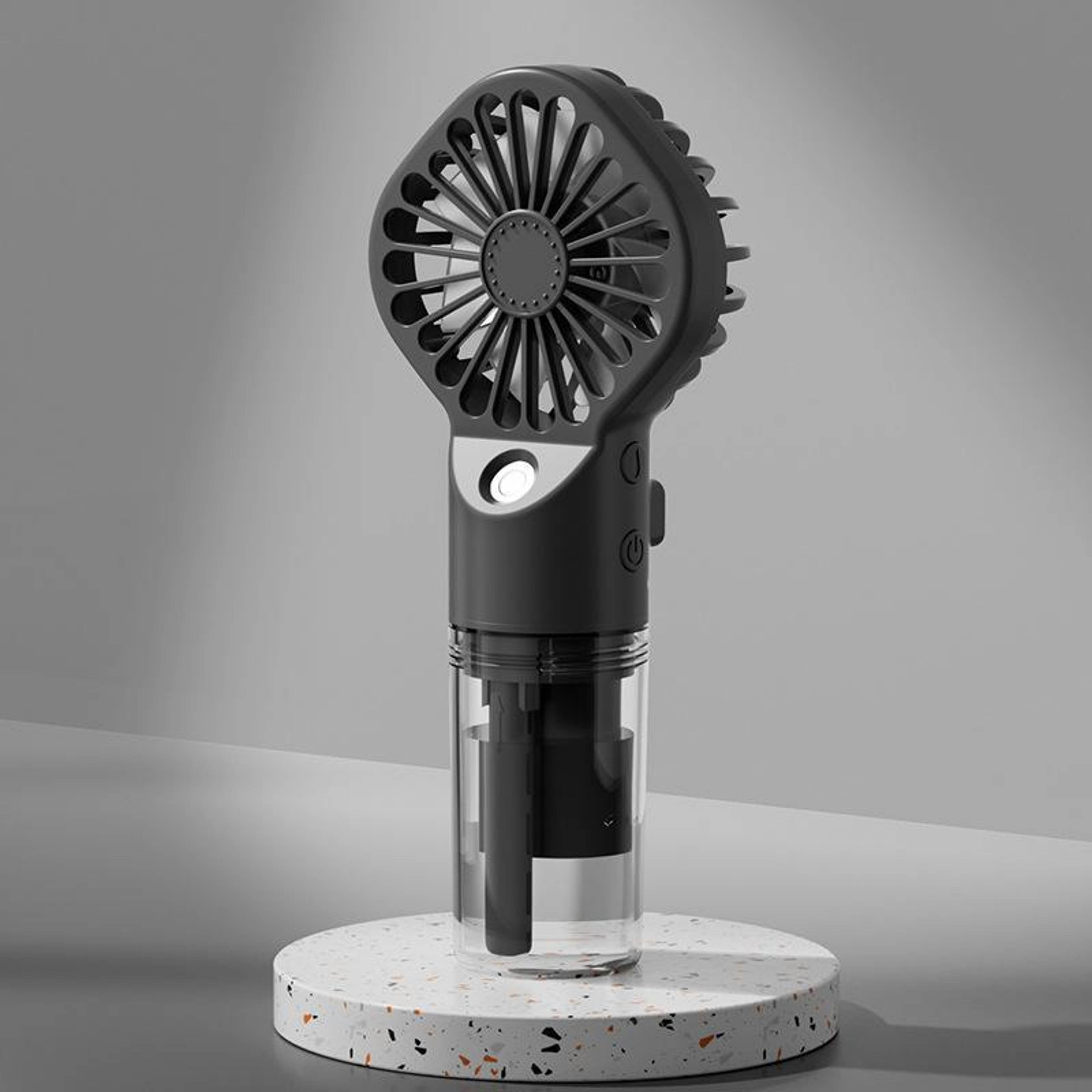 Portable Handheld Misting Fan Type C Rechargeable Personal Cooling Fan With Face Mister 11