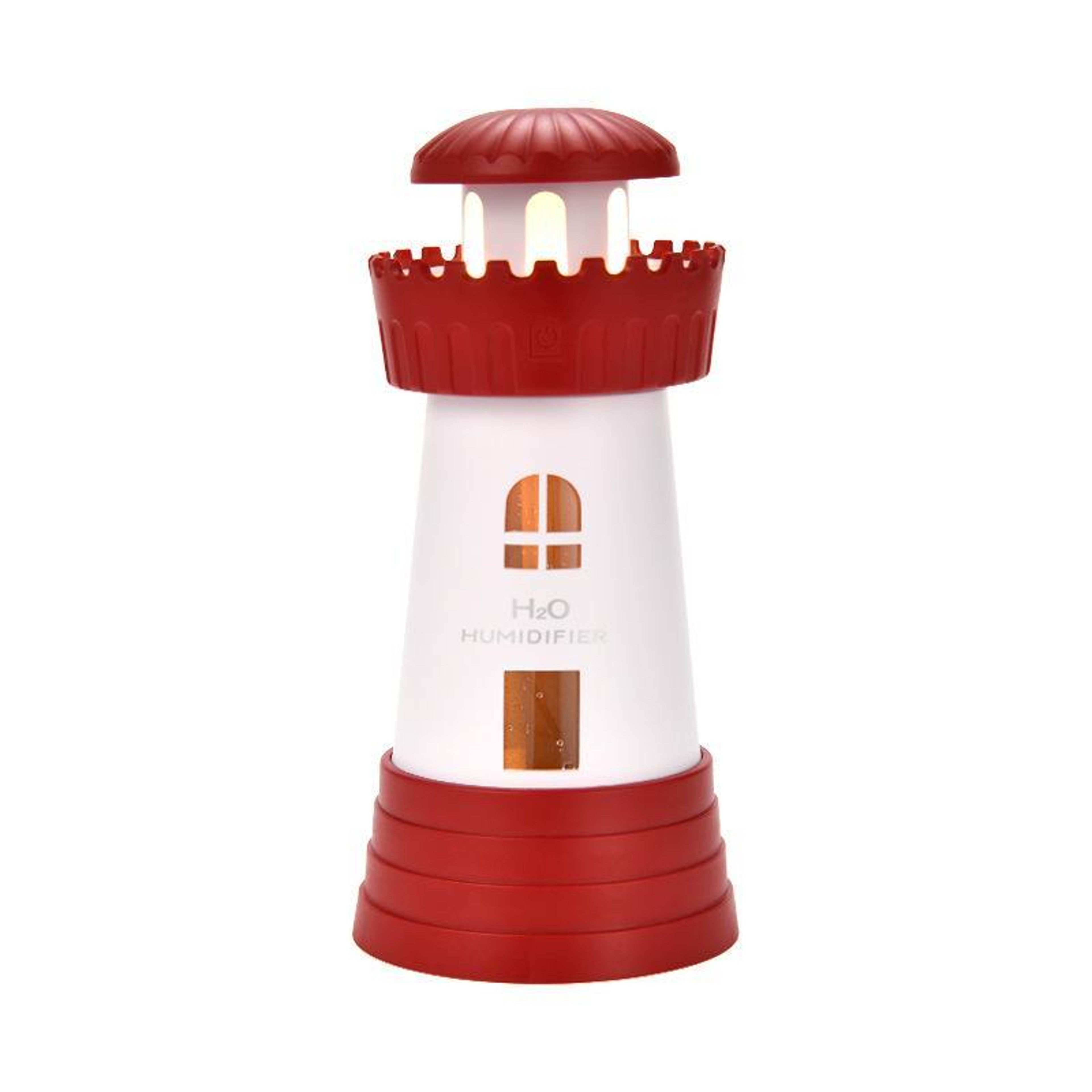 Lighthouse Mini Humidifier USB Quiet Mist Diffuser Portable Desktop Air Moisturizer 12