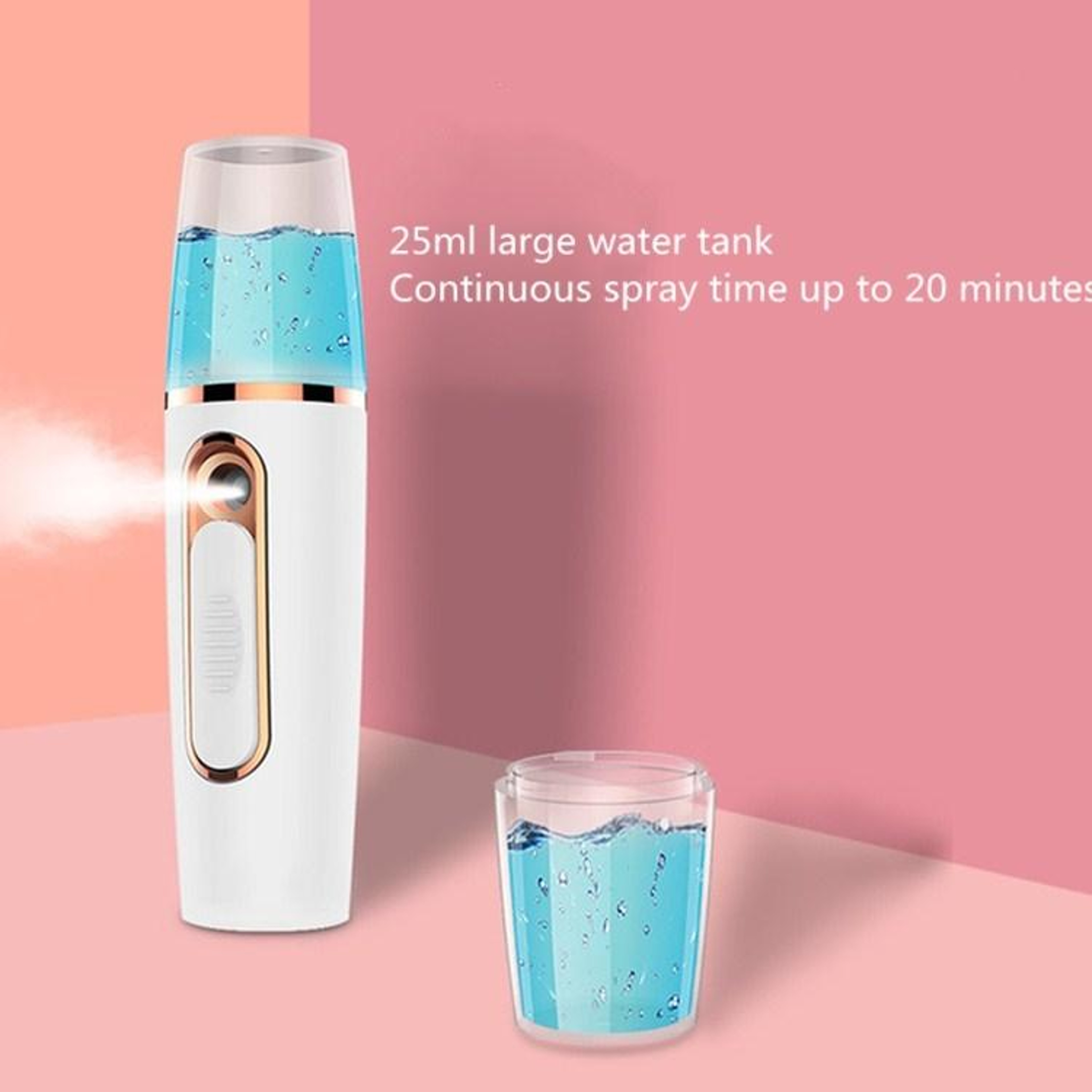 Portable Nano Facial Mist Sprayer USB Rechargeable Mini Humidifier For Skin Hydration And Refreshin 1
