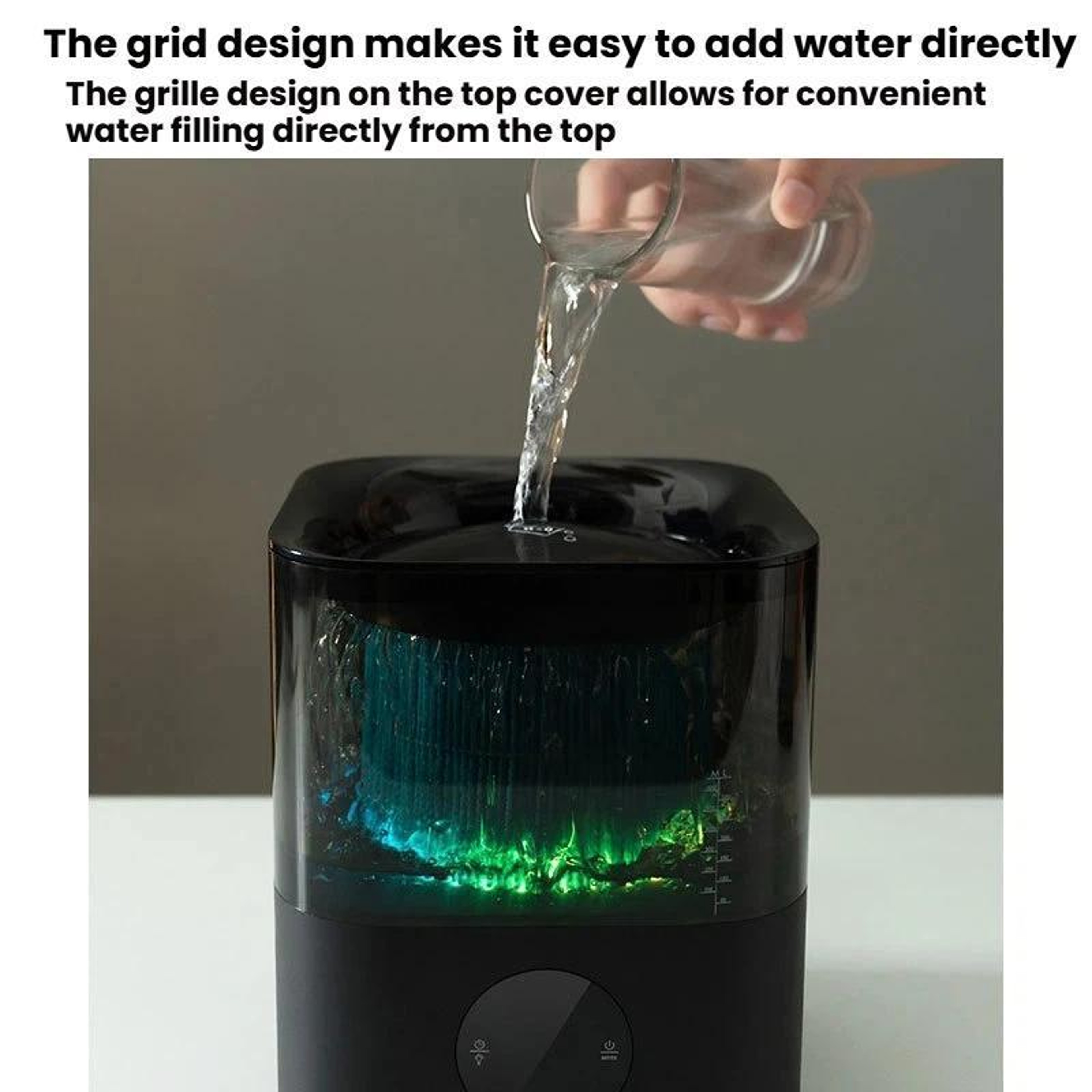 Mistless Humidifier Air Purifier with Intelligent Detection LED Night Light Type C – view 12